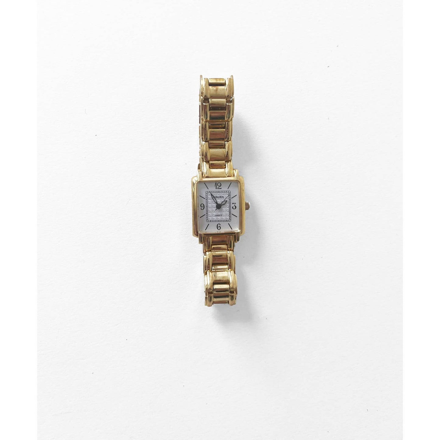 Vintage Gold Watch with Pearl Face | Gruen