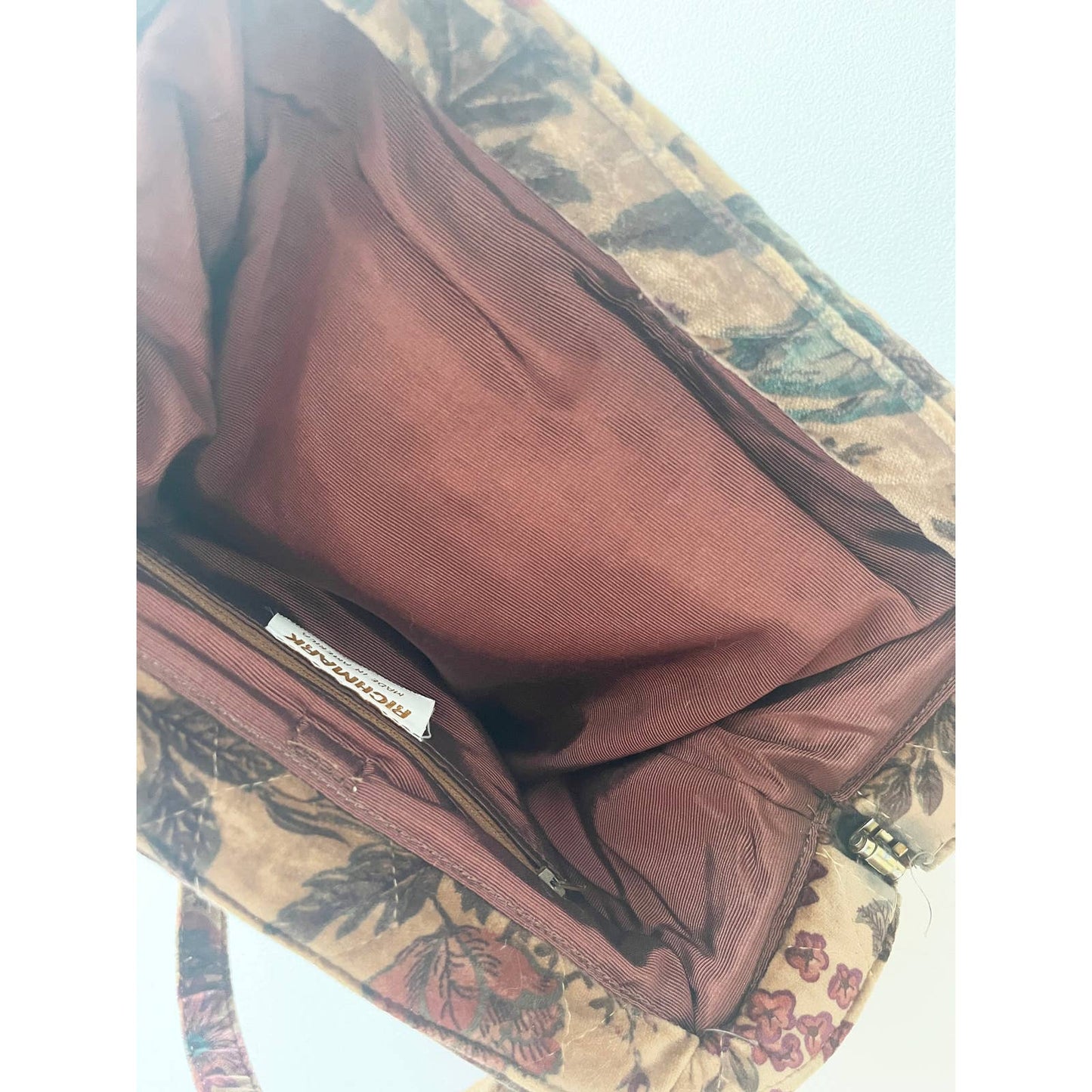 Vintage Velvet Floral Large Handbag | Richmark Purse