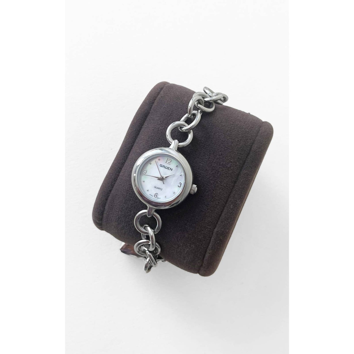 Vintage Silver 90s Watch | Charm Locket Heart | Gruen