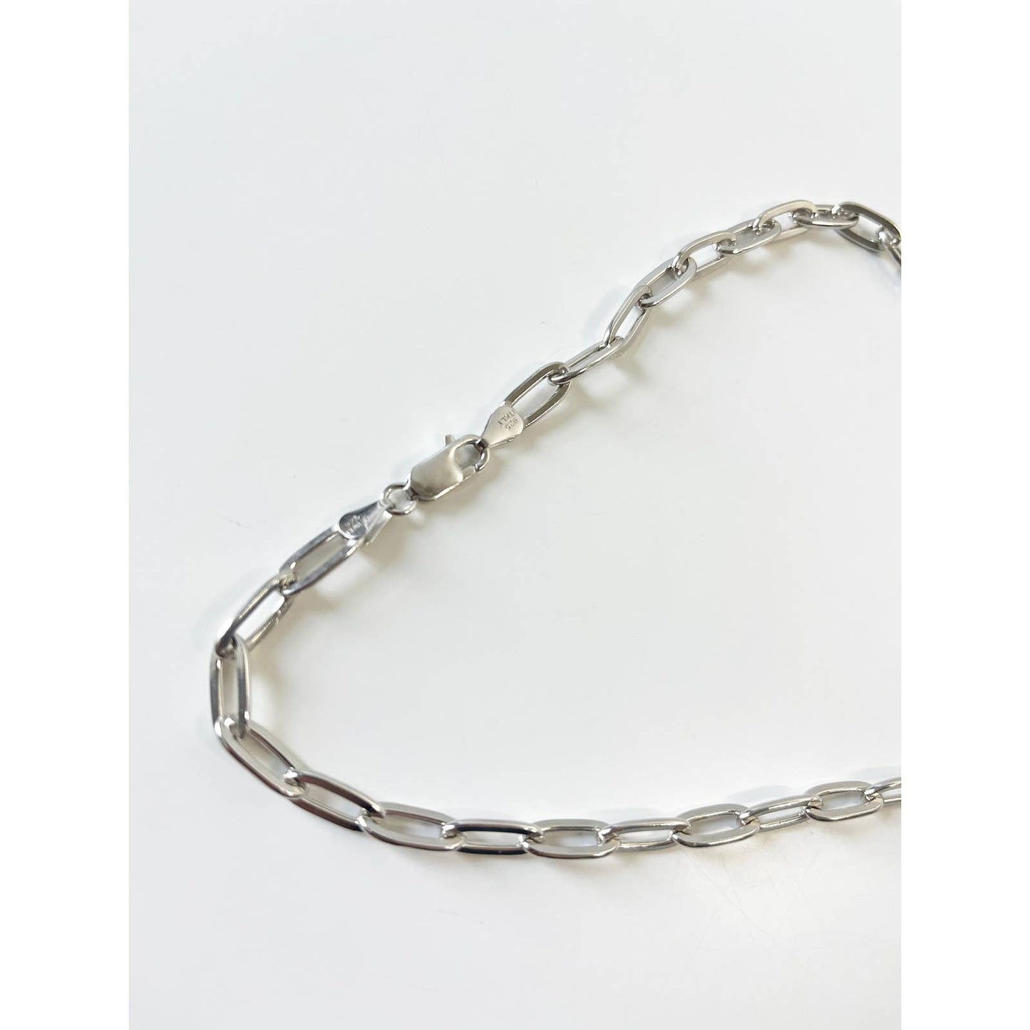 Watch Oval Charm Necklace | 925 Silver Chain