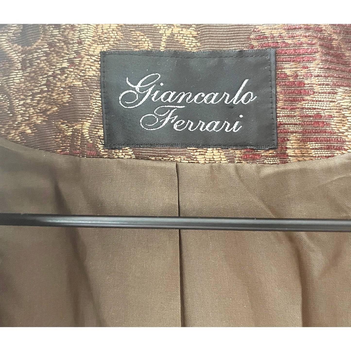 Vintage 90's Gold Tapestry Jacket Blazer
