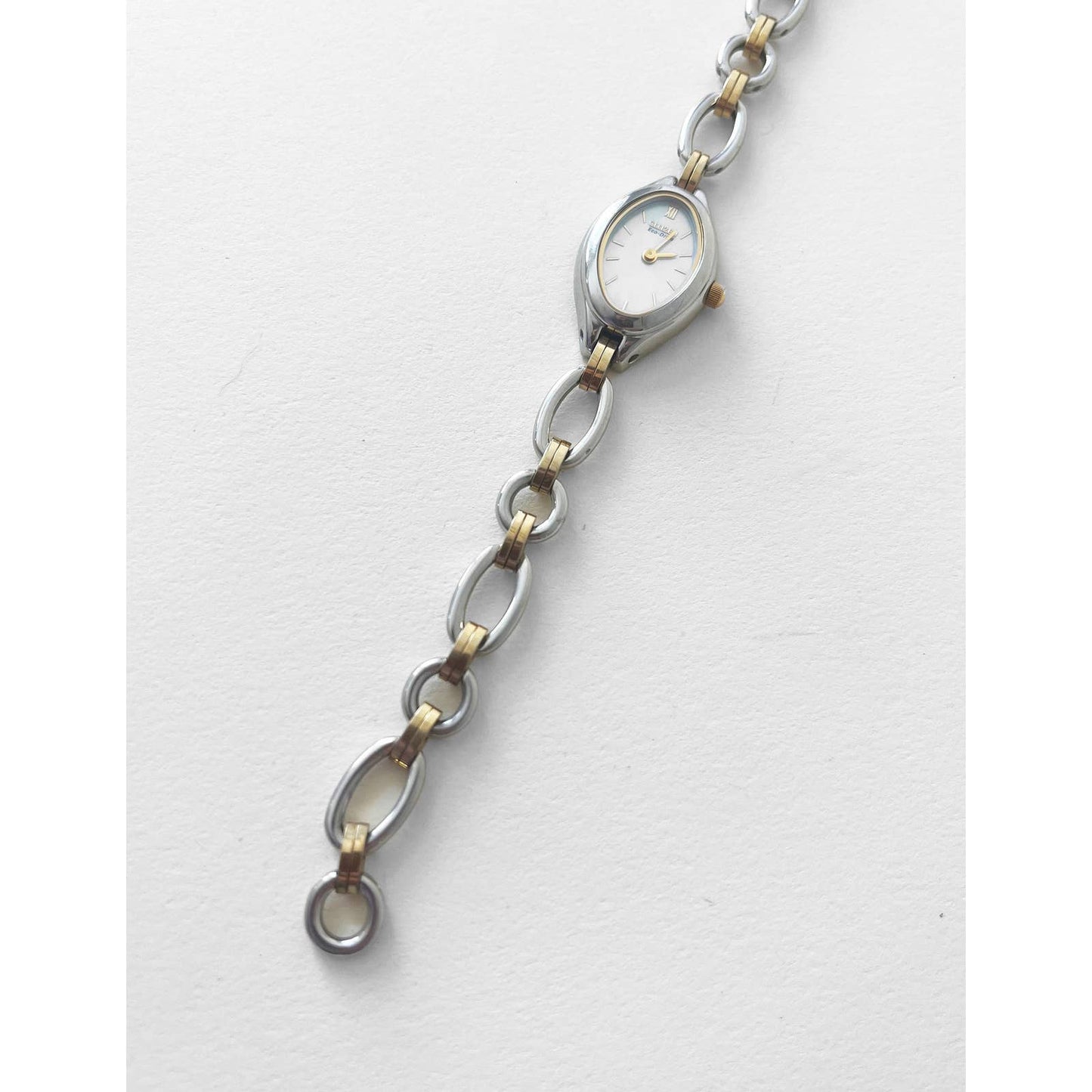 Vintage Two Tone 90s Watch | Eco Drive Citizen Bracelet