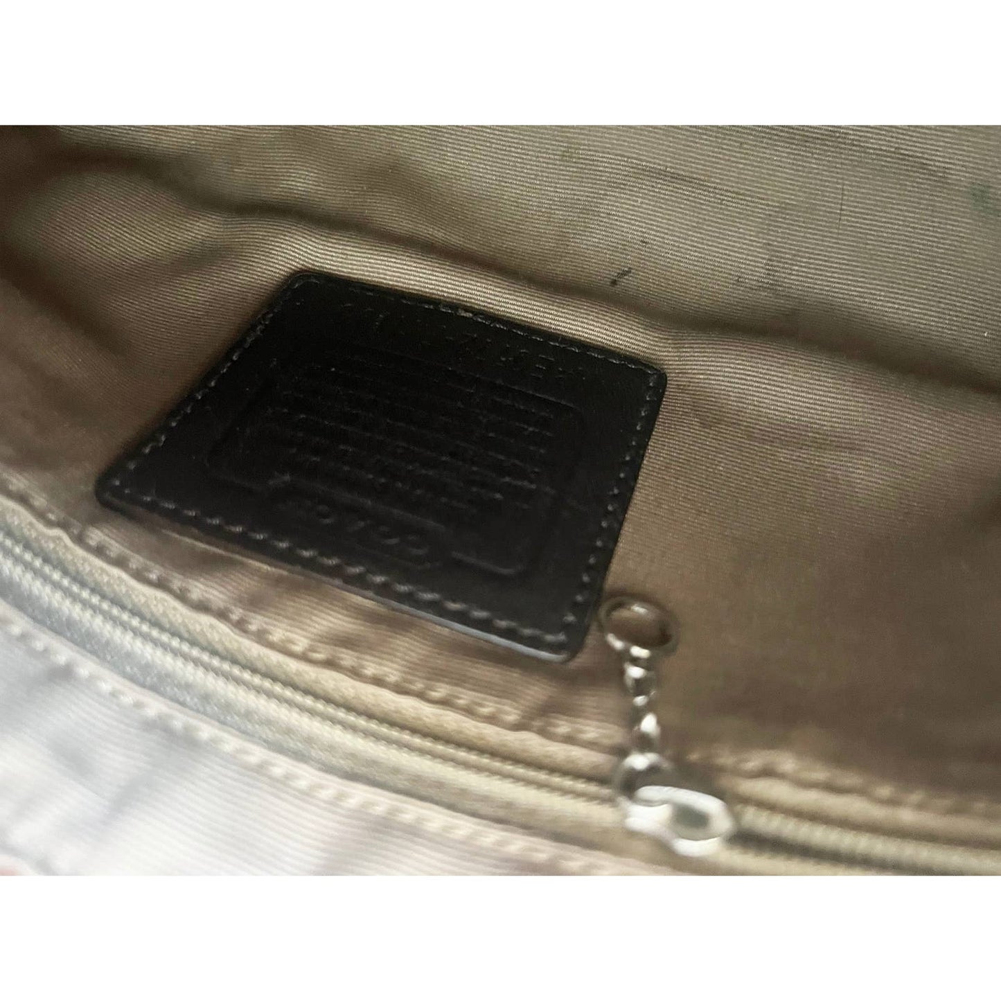 Vintage Brown Y2K Coach Shoulder Baguette Bag