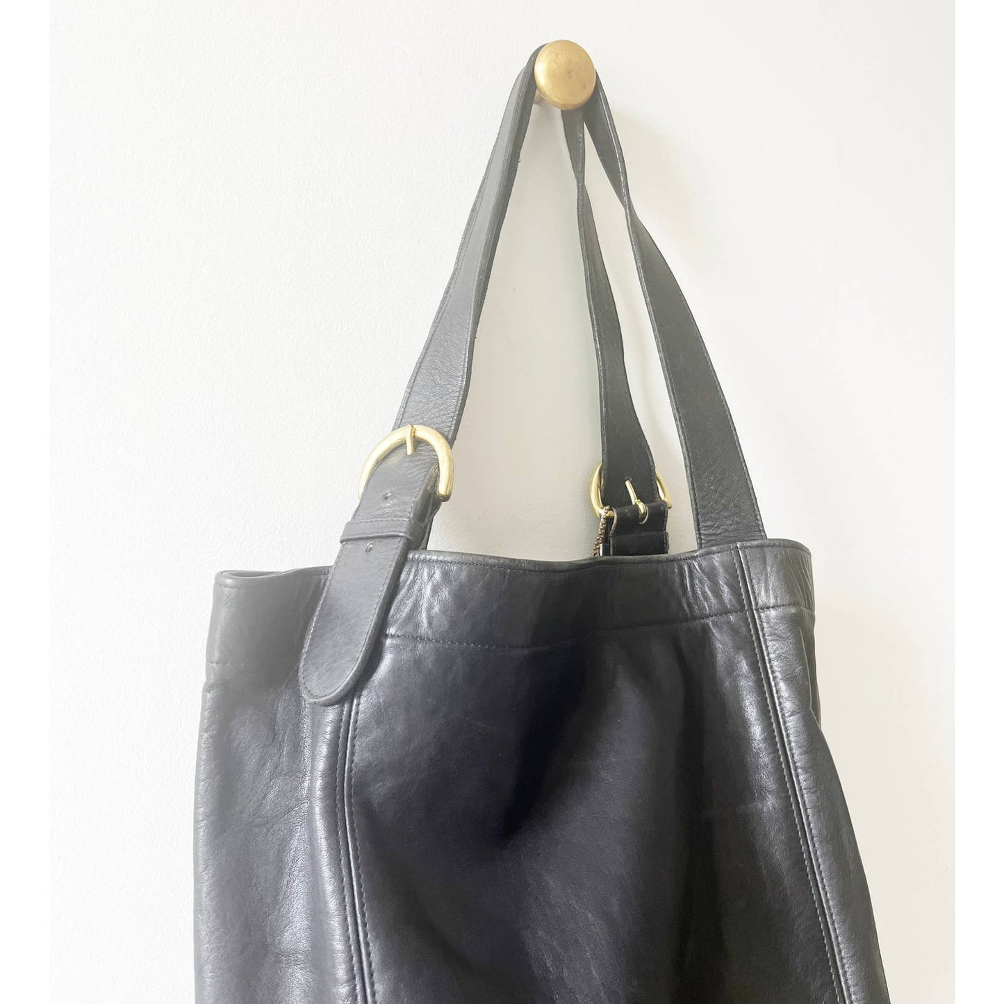 Vintage Coach Black Leather Soho COACH Shoulder Bag XL