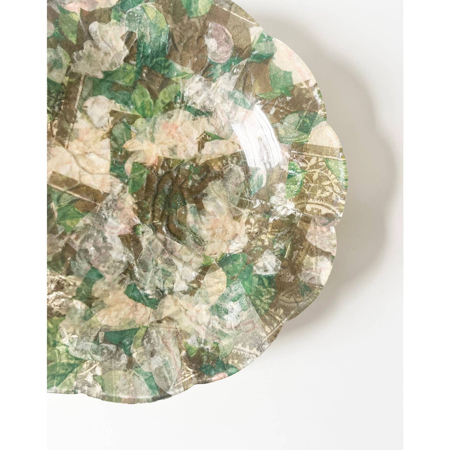 Vintage Paper Mache Decorative Dish or Bowl