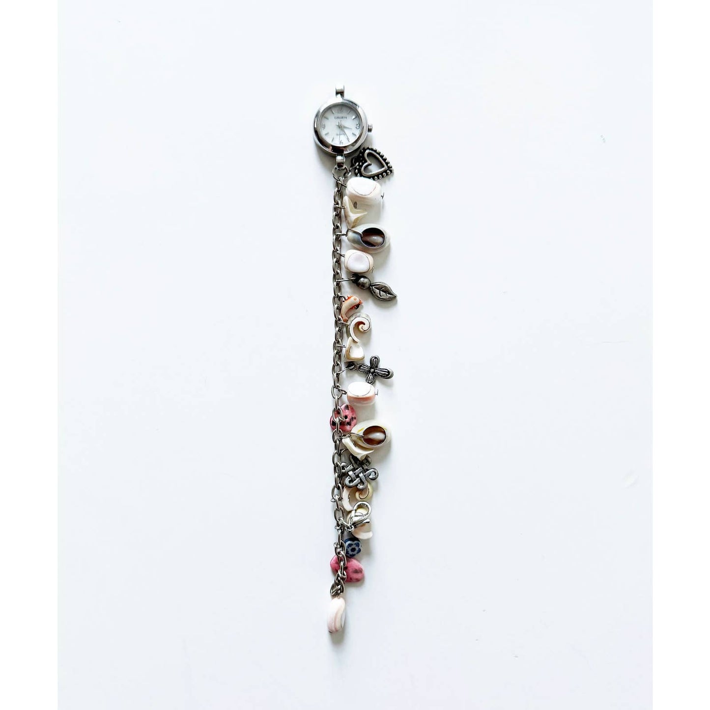 Vintage Silver Charm Bracelet Watch | Gruen