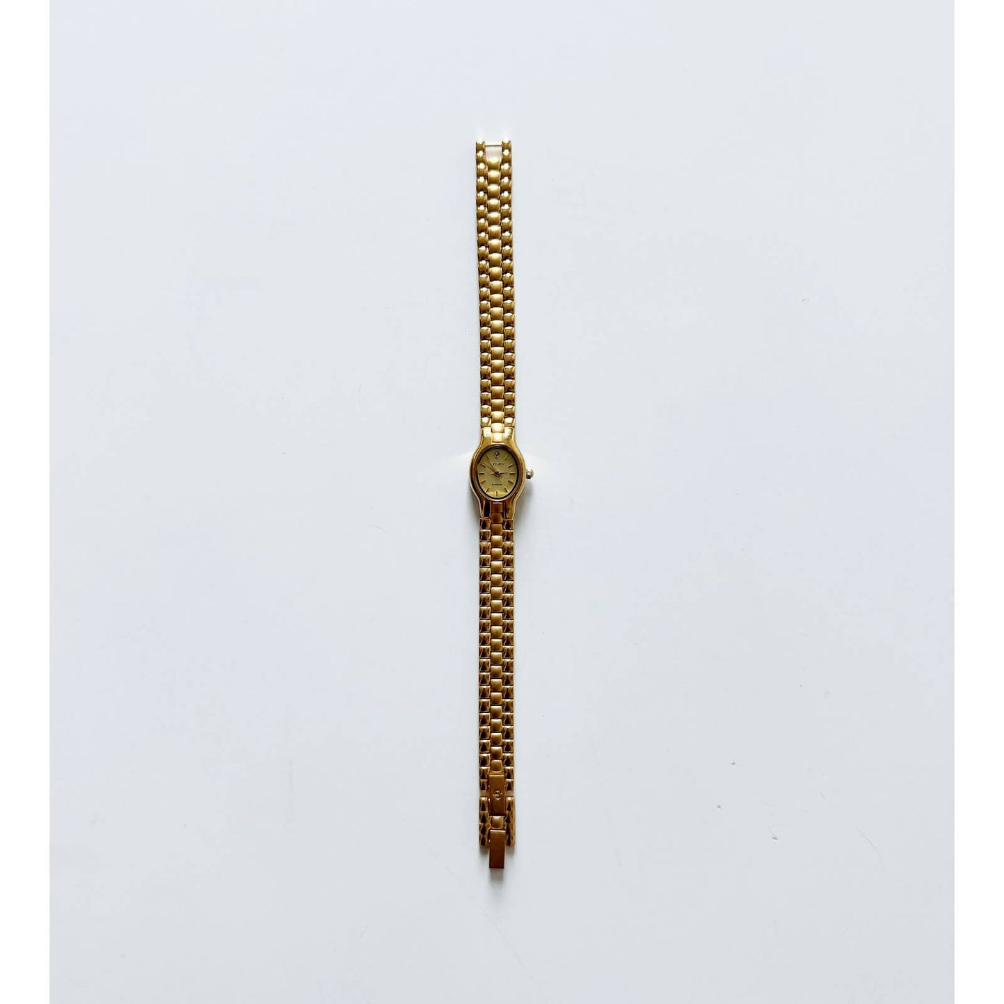 Vintage Small Gold Watch with Oval Face | Elgin