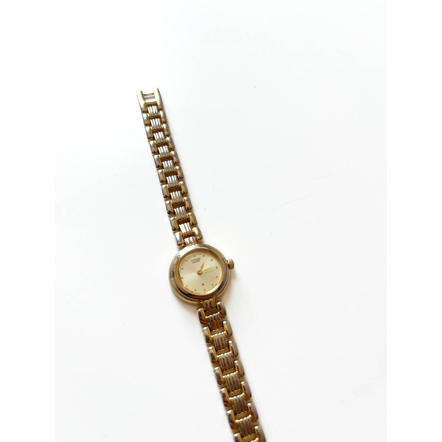 Vintage Gold Citizen Watch Chainlink