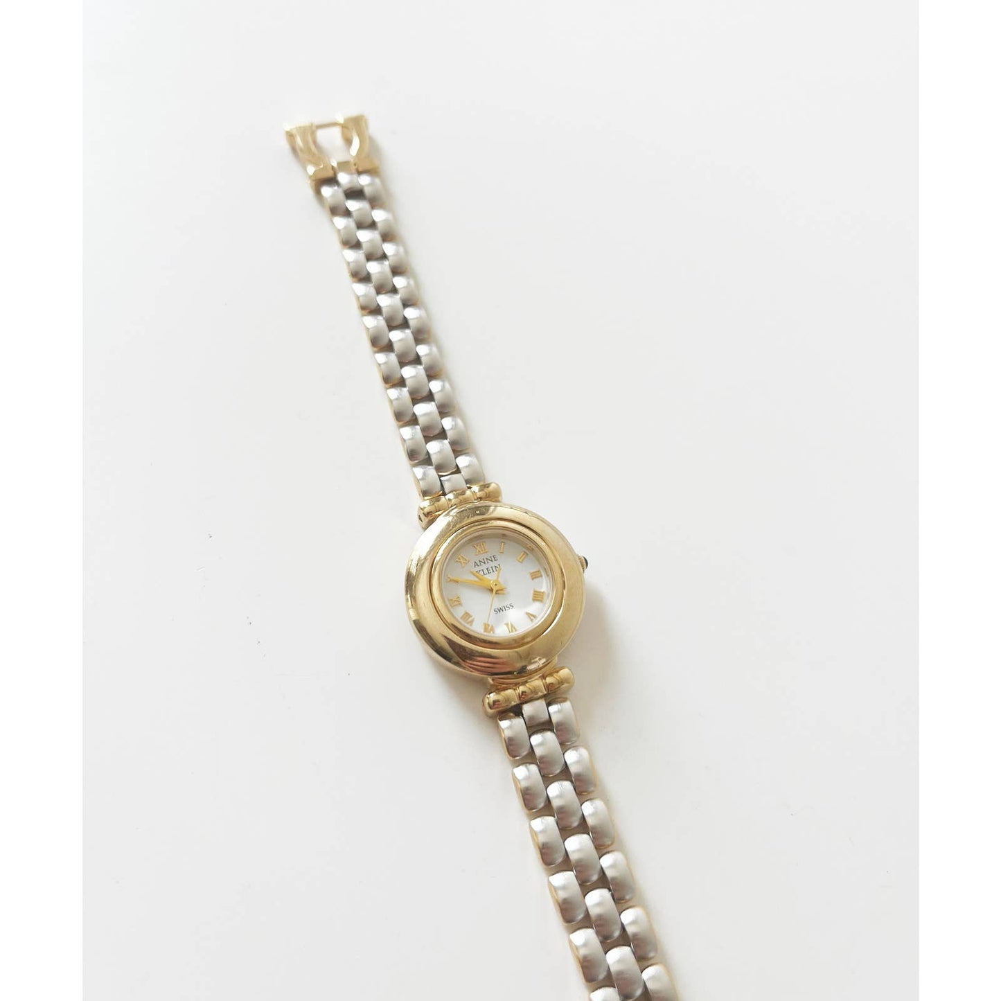 Vintage Anne Klein Gold and Silver Watch with New Battery