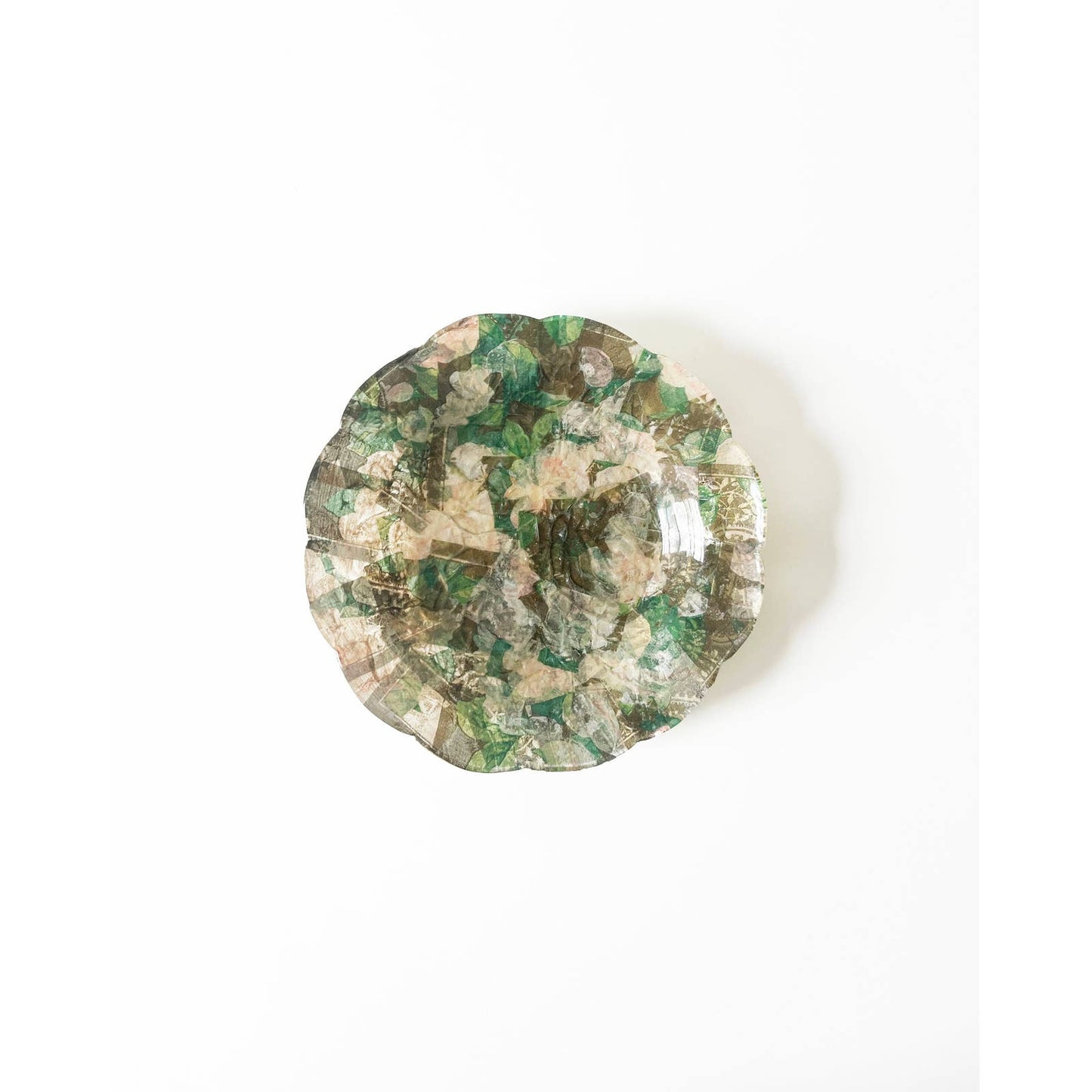 Vintage Paper Mache Decorative Dish or Bowl