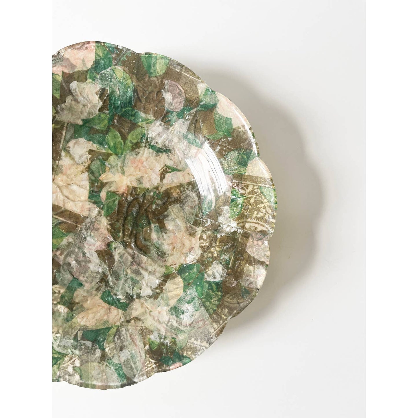 Vintage Paper Mache Decorative Dish or Bowl