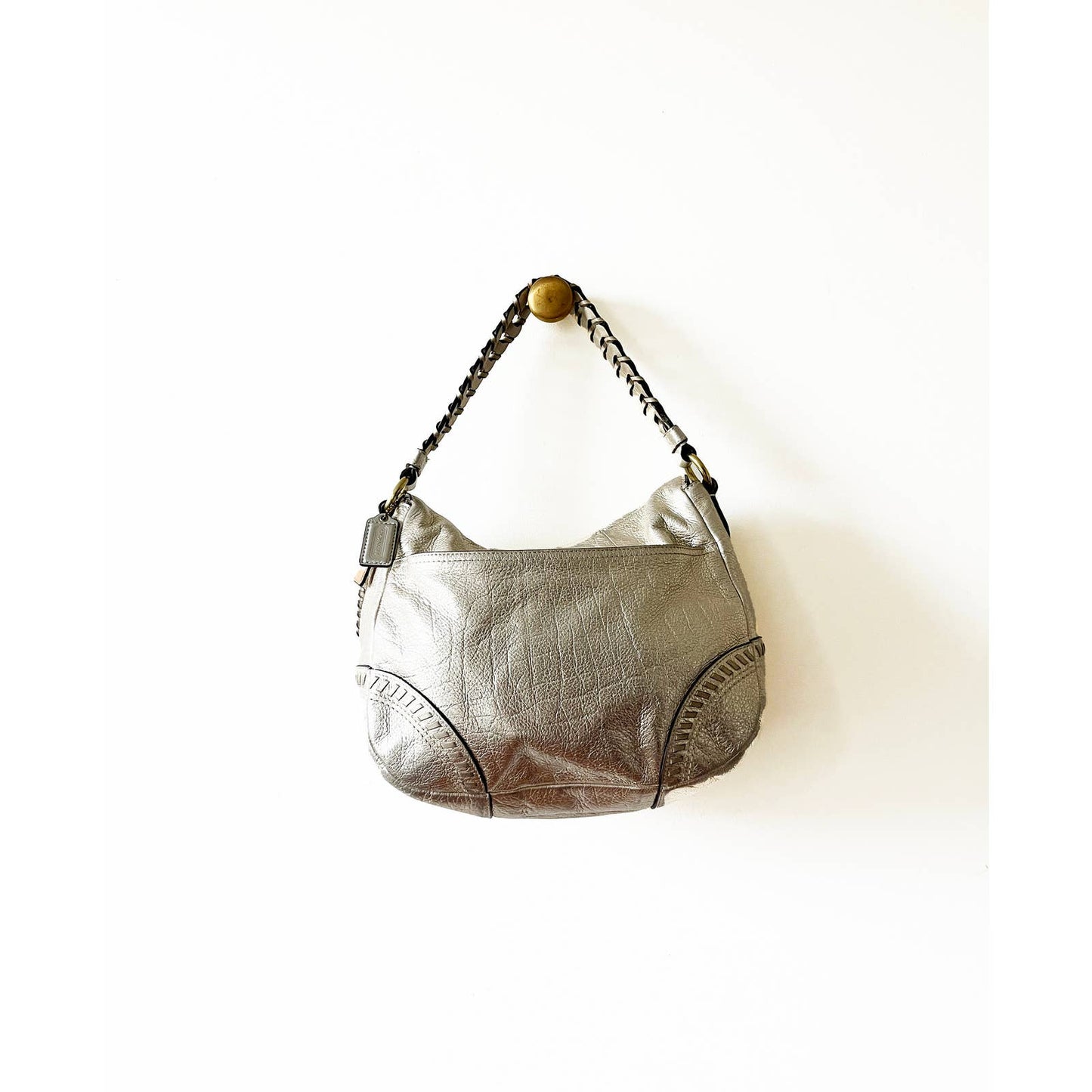Vintage Y2k Coach Silver Shoulder Bag