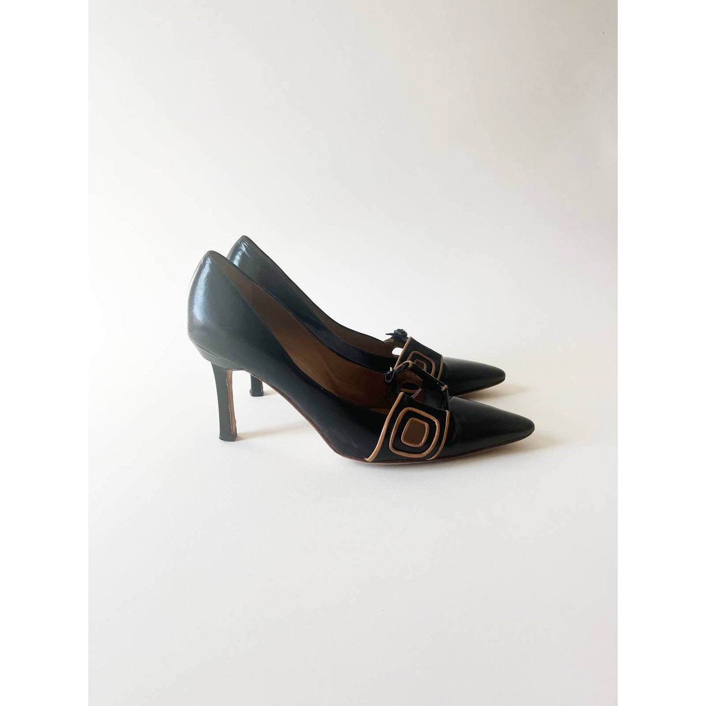 Vintage Manolo Blahnik Heels with Buckle Detail | Size 7 US