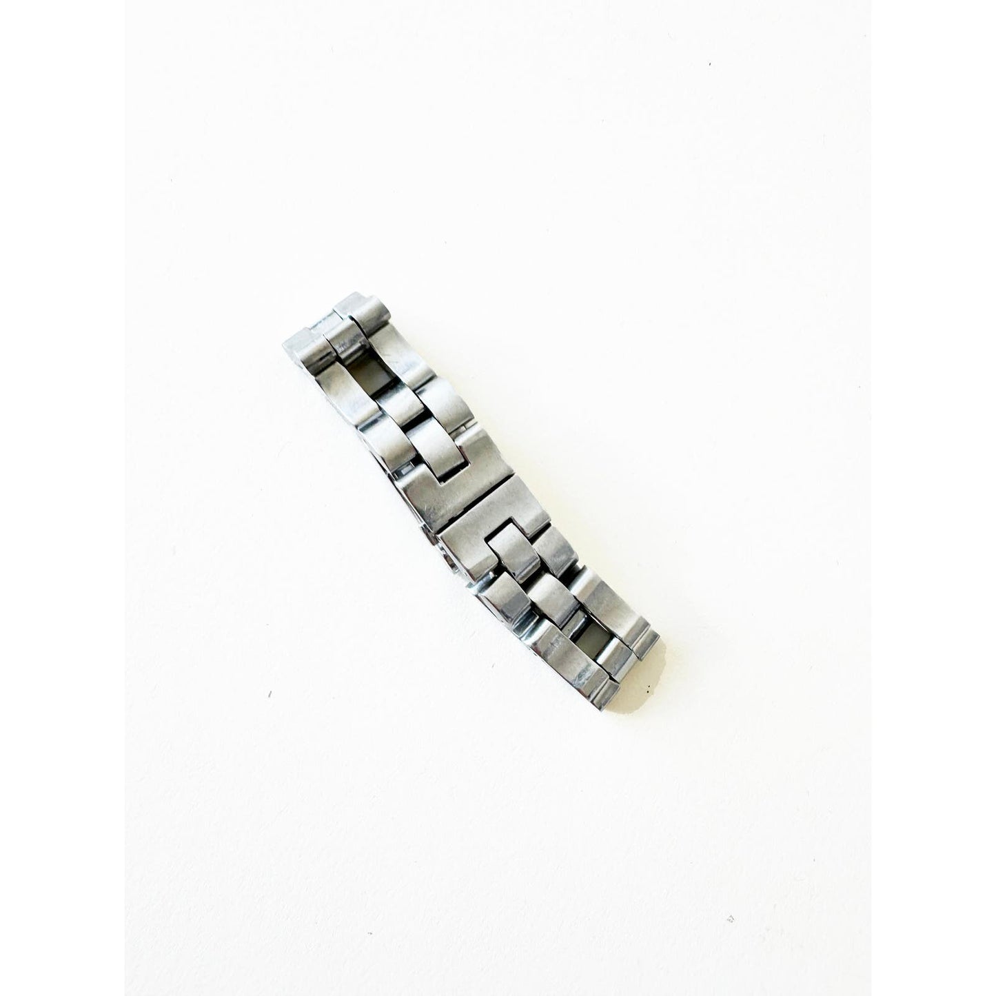 Vintage Gucci Silver Chain Bracelet Watch with Square Face