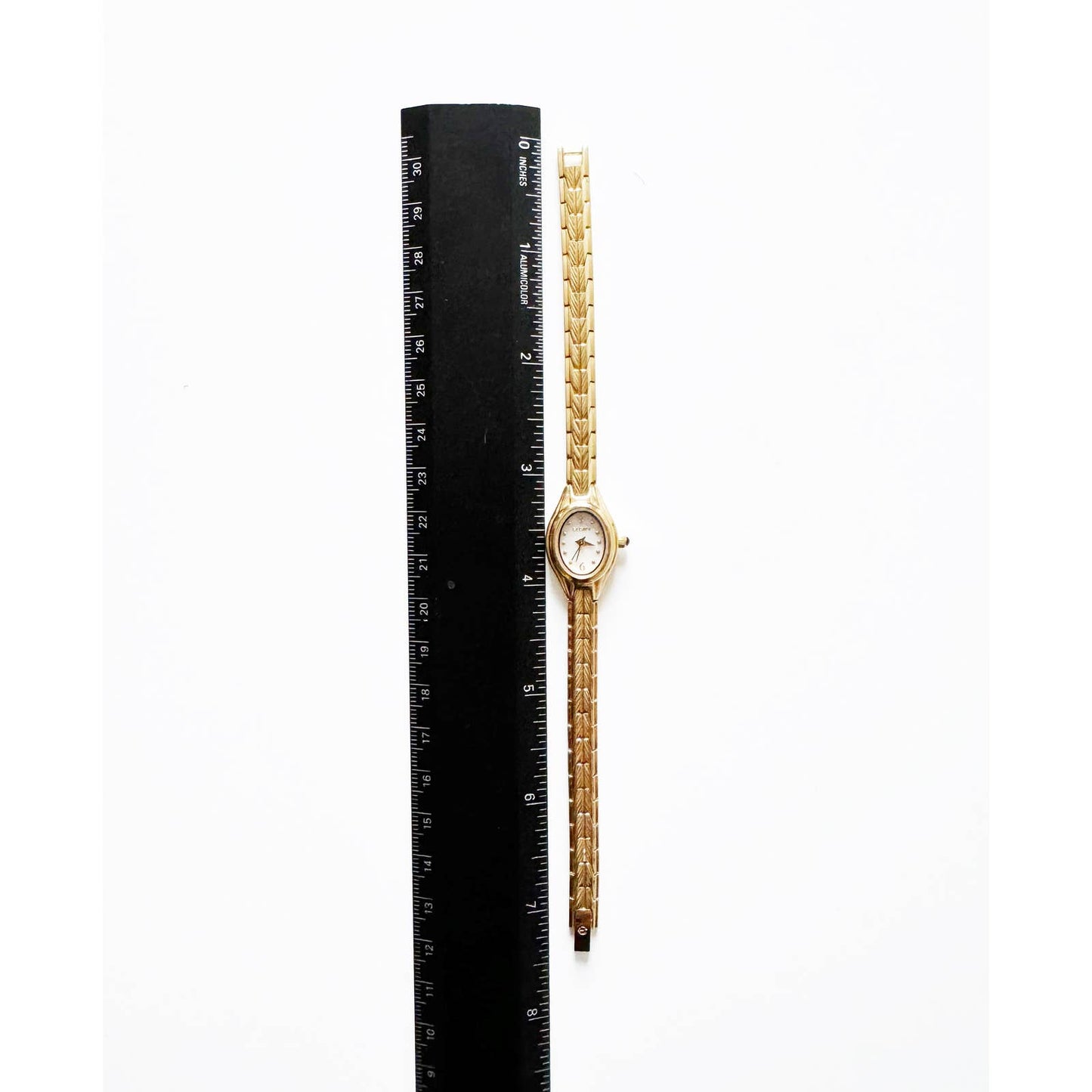 Vintage Small Gold Watch with Oval Face | Elgin