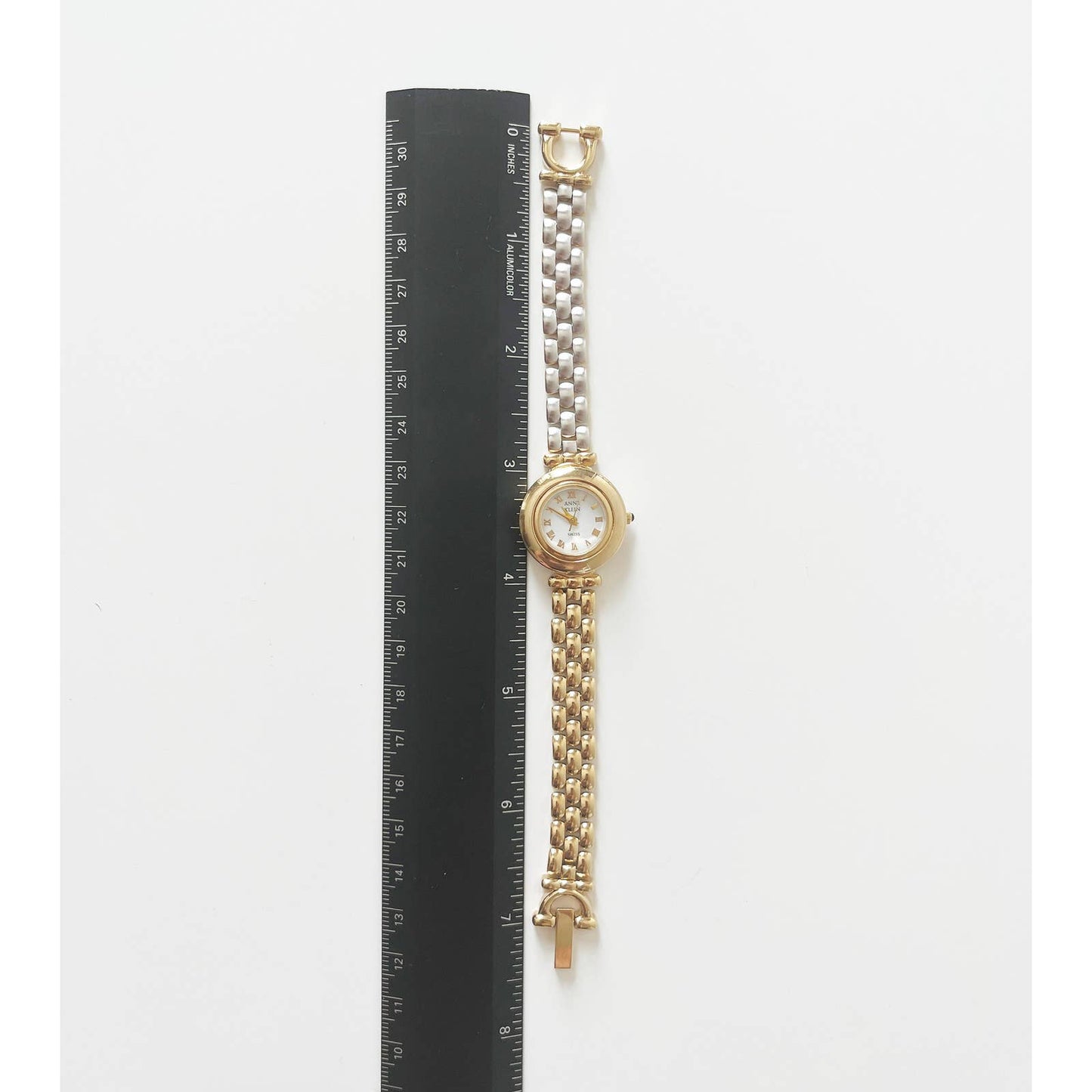 Vintage Anne Klein Gold and Silver Watch with New Battery