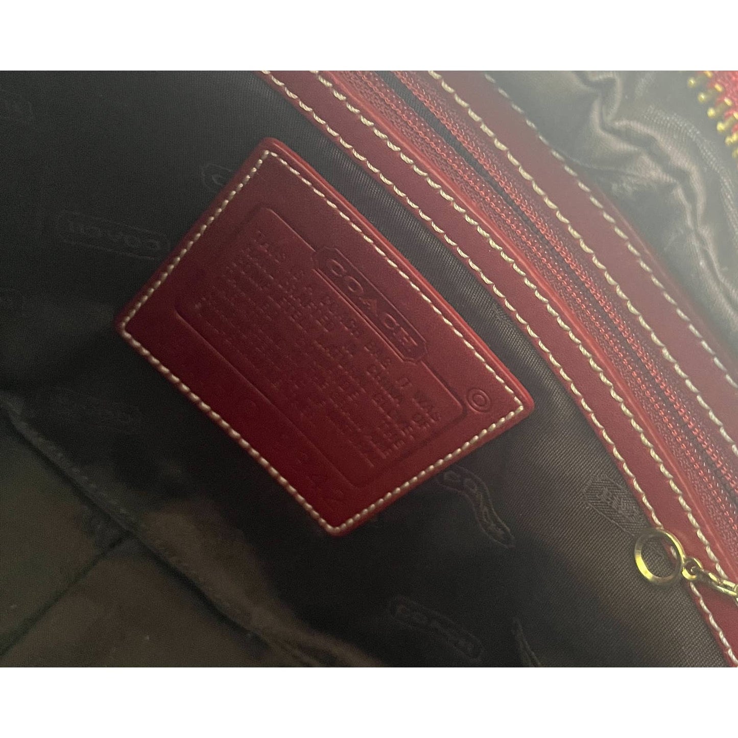 Vintage Red Coach Shoulder Bag | Gold Buckle Ergo Style Coach Bag | Y2k Modern Purse