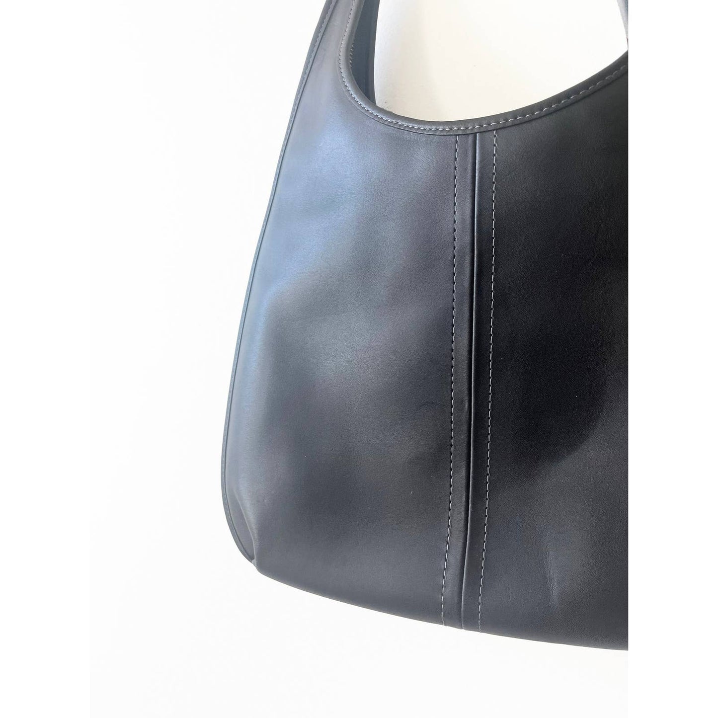 Ergo Coach Black Leather Hobo Handbag
