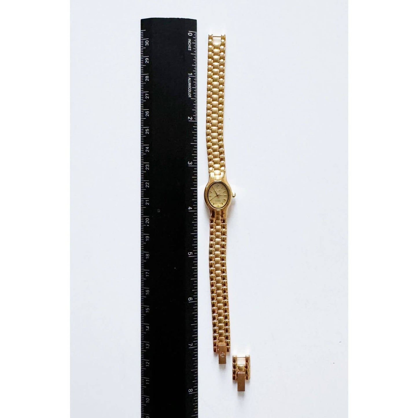 Vintage Small Gold Watch with Oval Face | Elgin