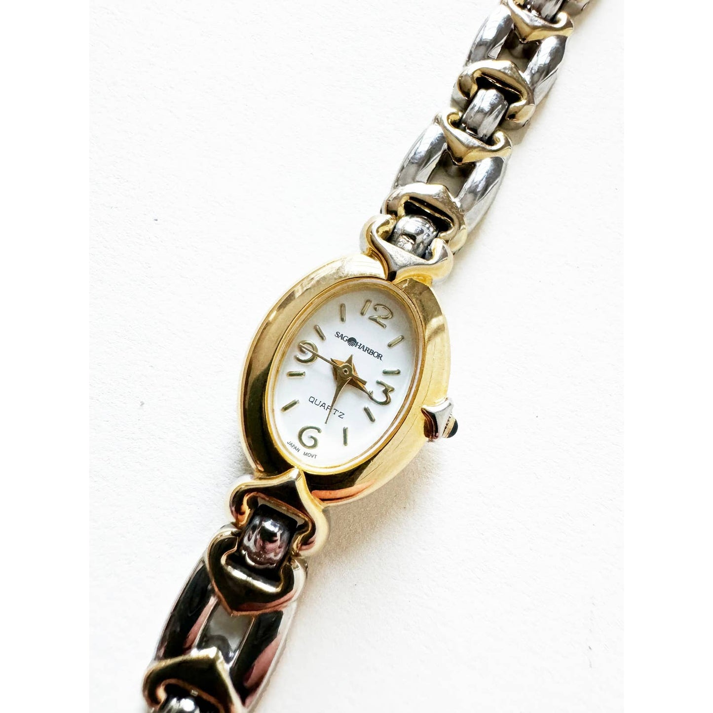 Vintage Two Tone Watch with Band Detail l Sag Harbor