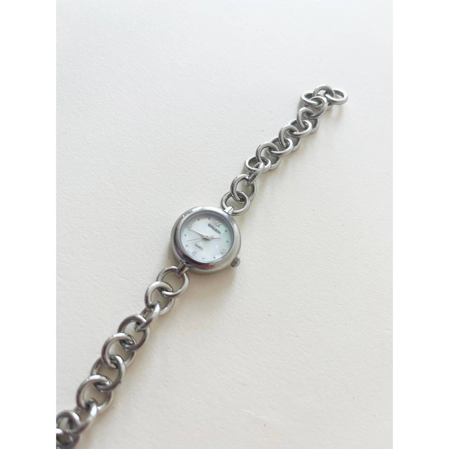 Vintage Silver 90s Watch | Charm Locket Heart | Gruen