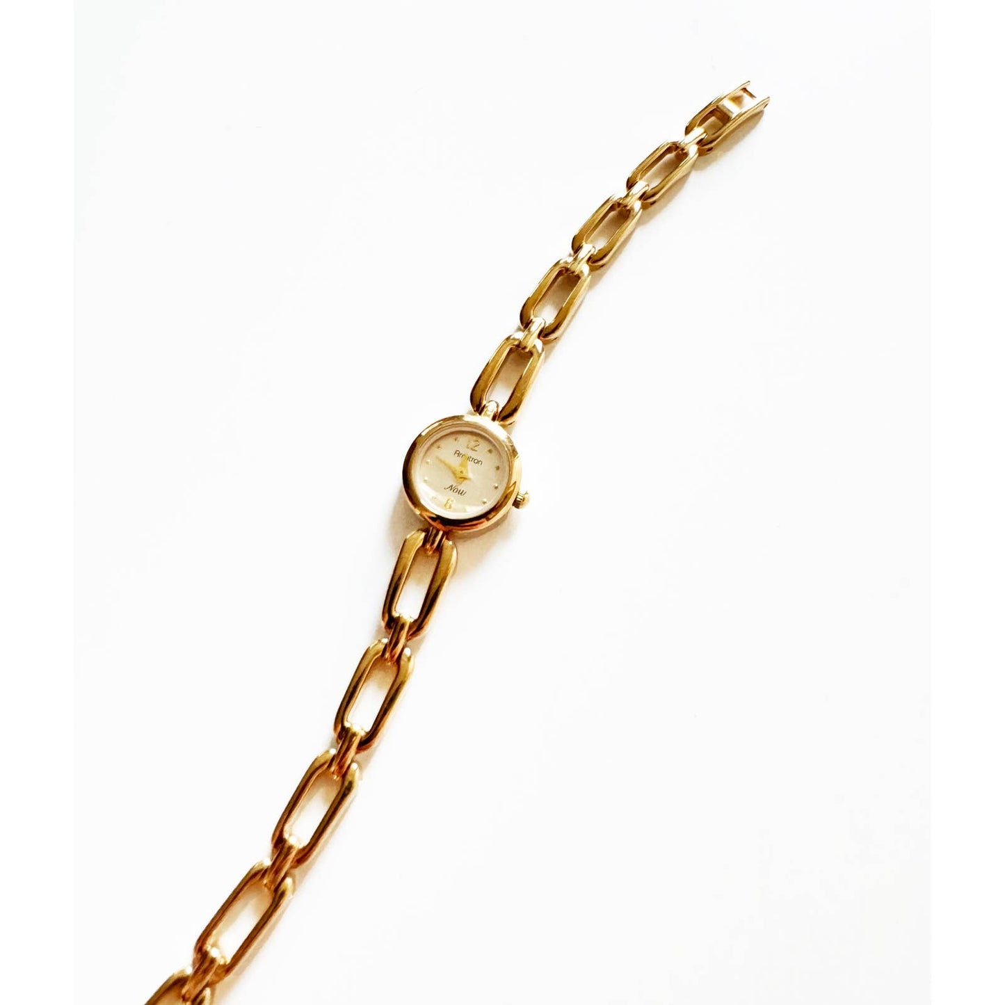 Vintage Mini Gold Watch with Circular Face | Armitron