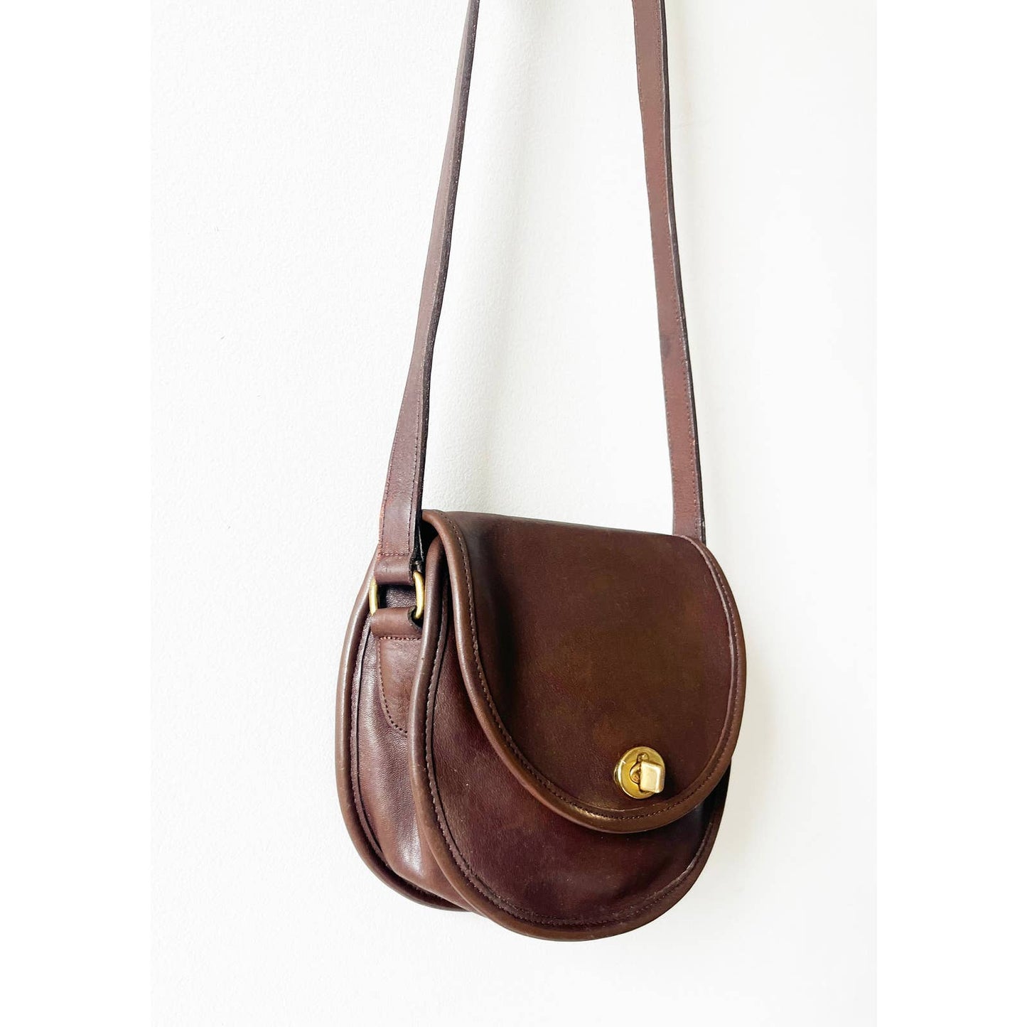 Vintage Coach Brown Legacy Watson Crossbody Bag No 9981