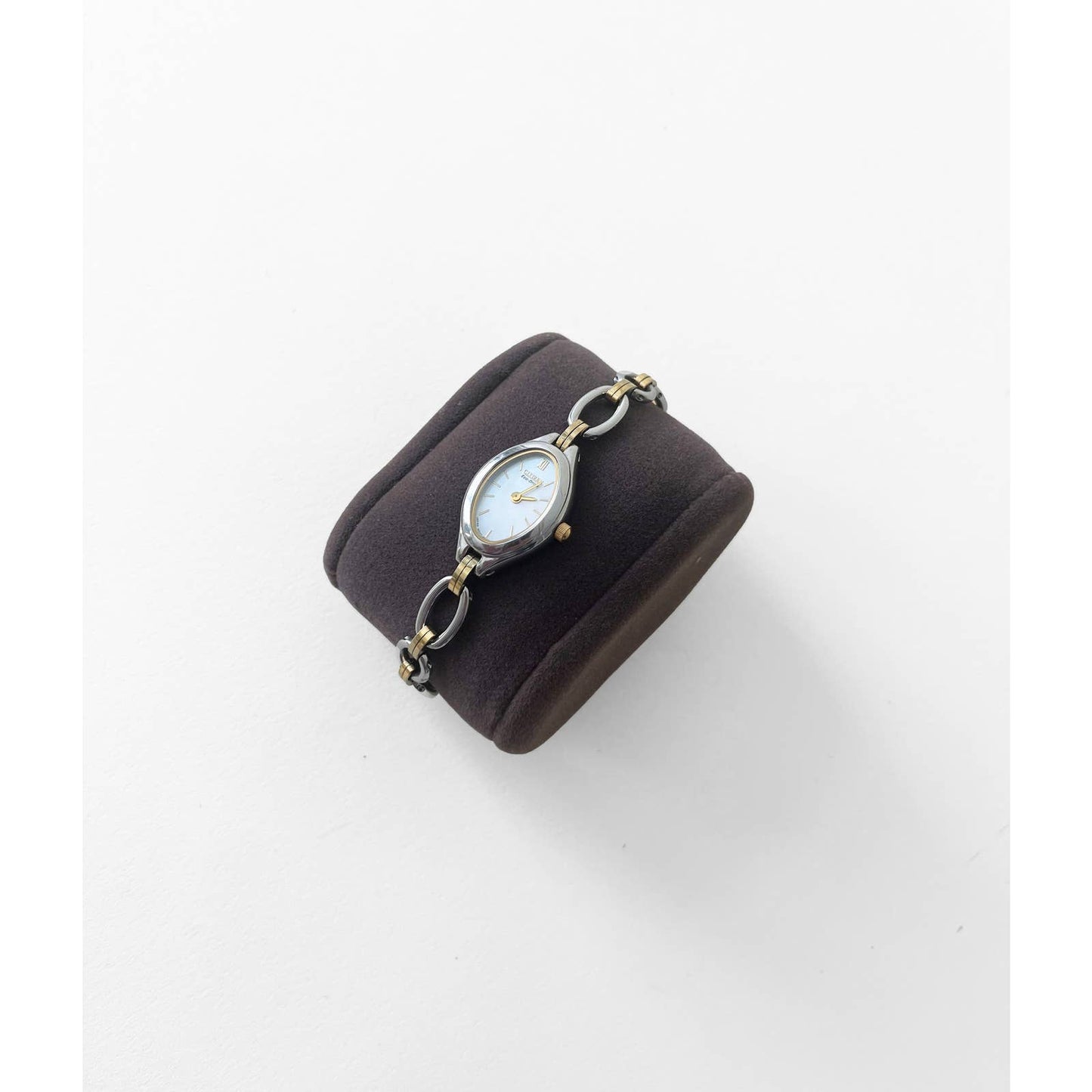 Vintage Two Tone 90s Watch | Eco Drive Citizen Bracelet