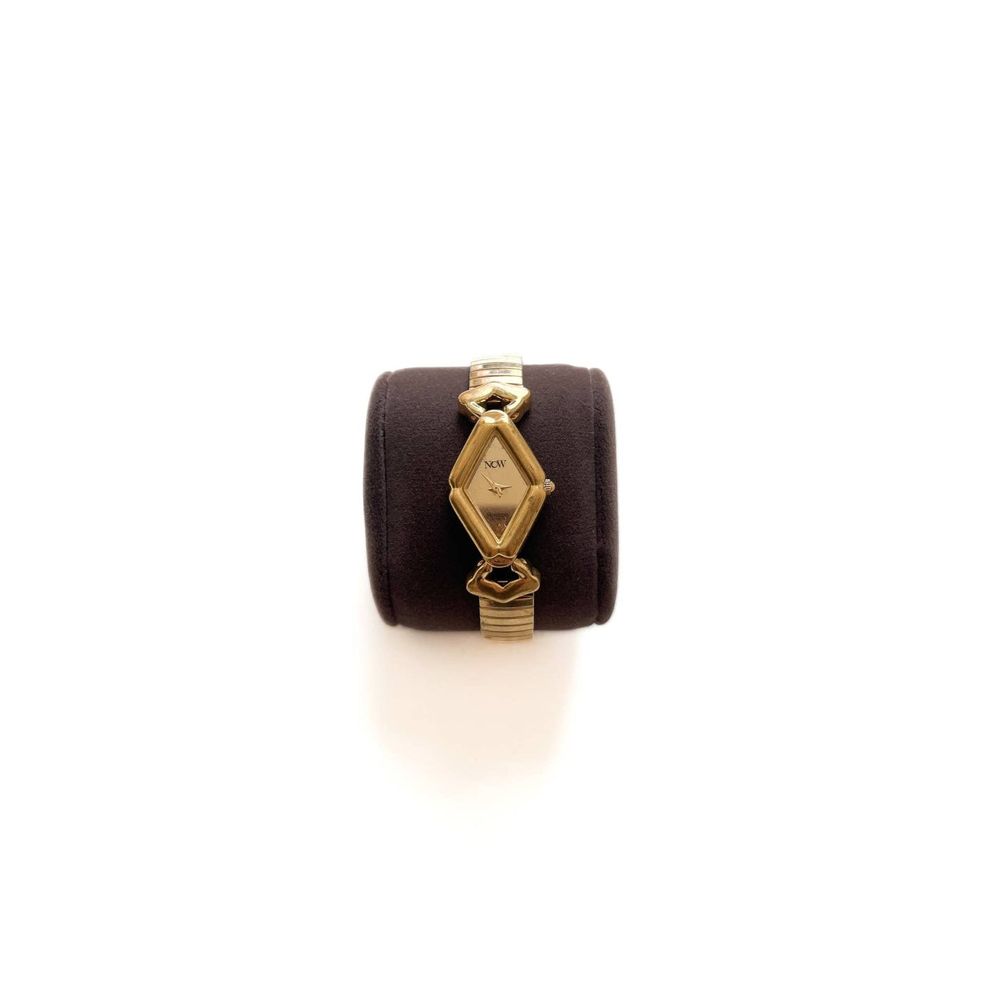Vintage Two Tone Dimond Face 90s Stretch Band