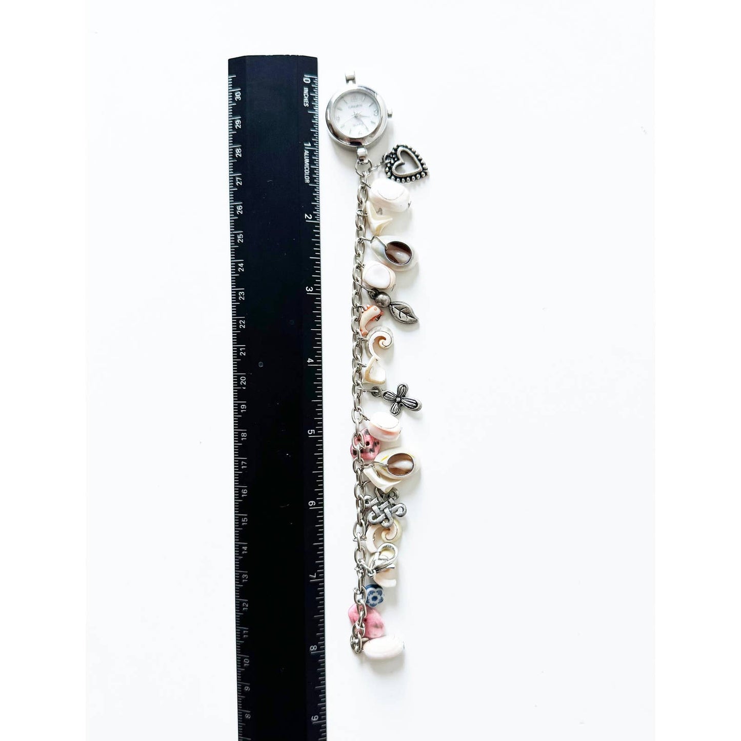 Vintage Silver Charm Bracelet Watch | Gruen