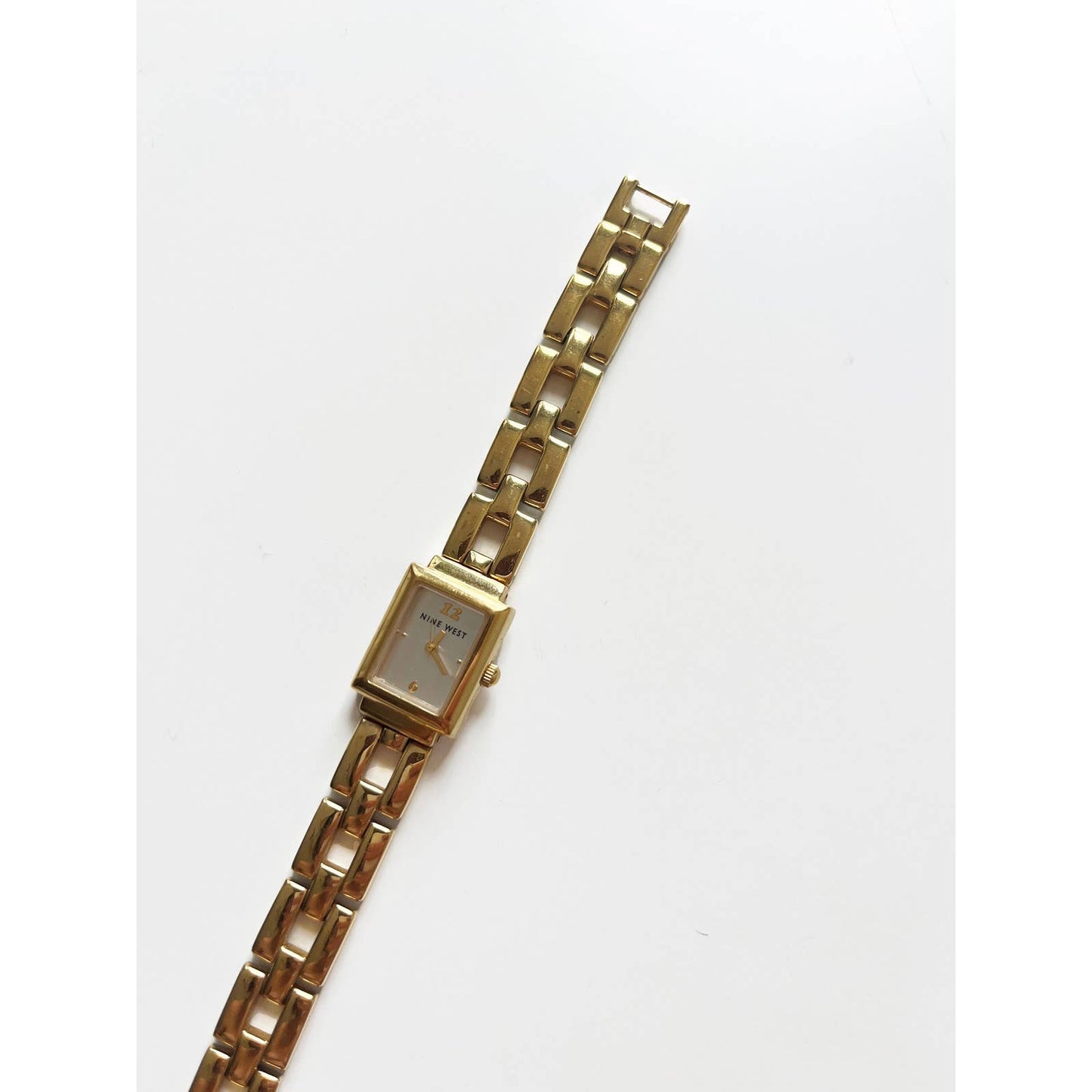 Vintage Gold Rectangular Bracelet Watch Two Tone Option