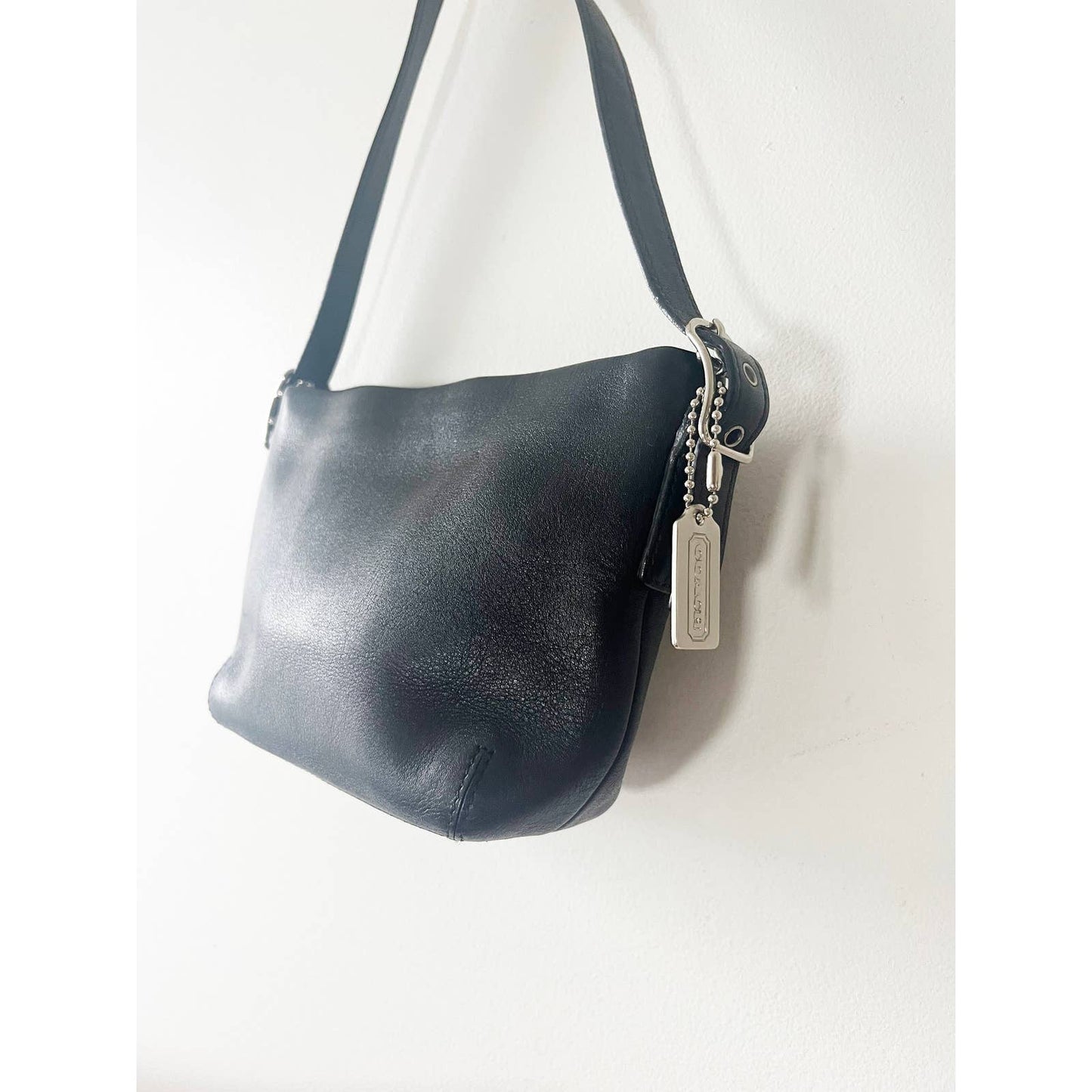 Vintage 90s Black Coach Mini Handbag