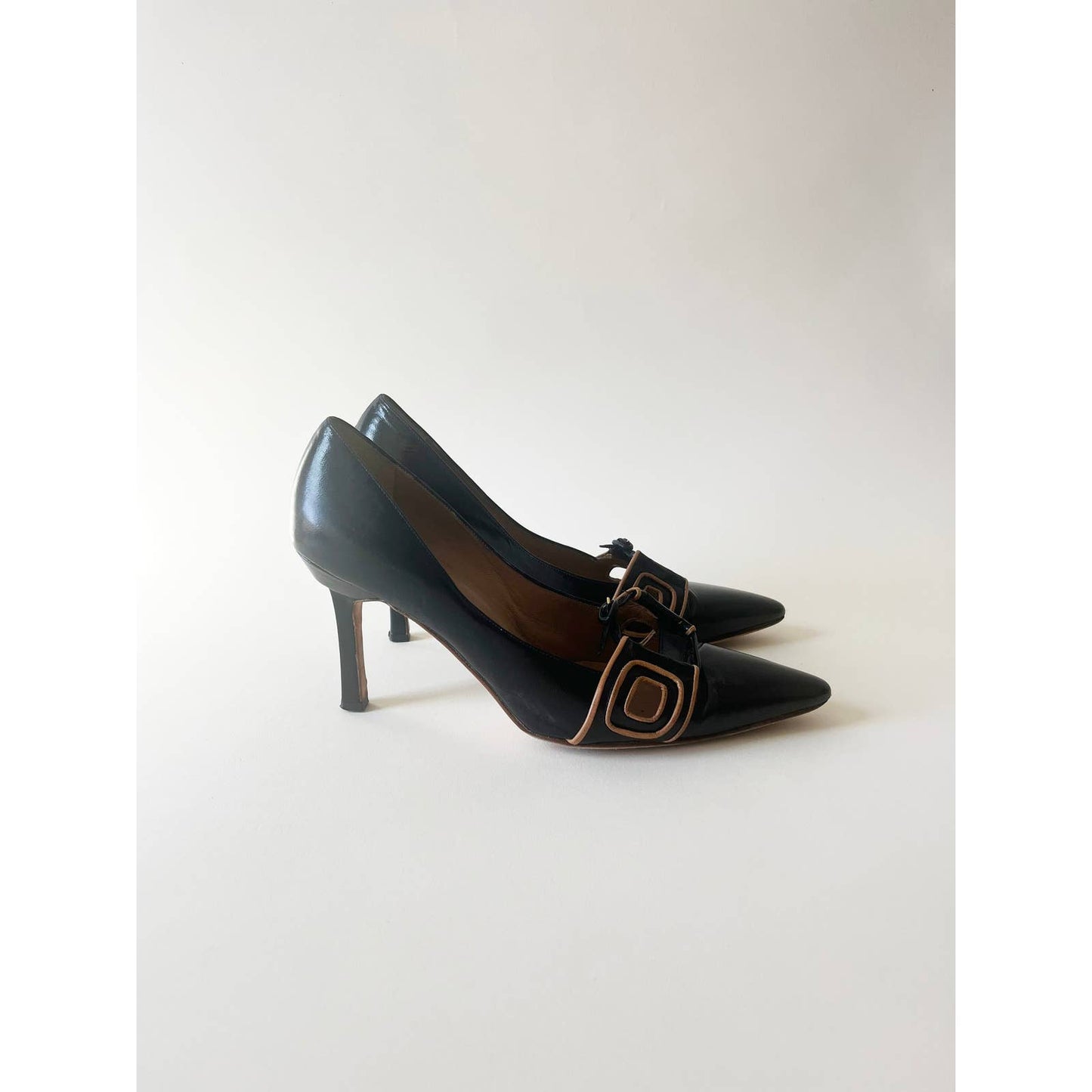 Vintage Manolo Blahnik Heels with Buckle Detail | Size 7 US