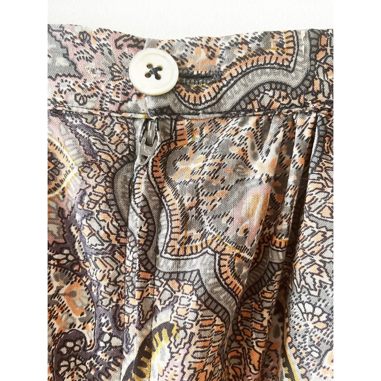 Vintage Floral Boho Maxi Floral Skirt
