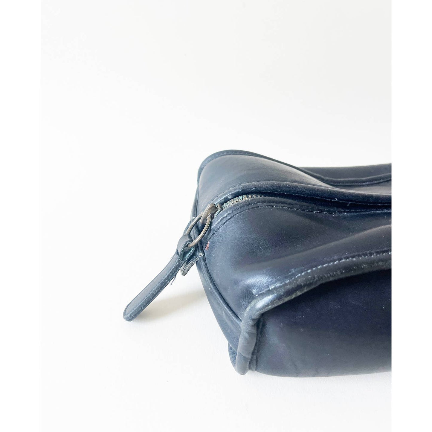 Vintage Coach Toiletry Bag | Black Leather Travel Case | Coach Dopp Kit
