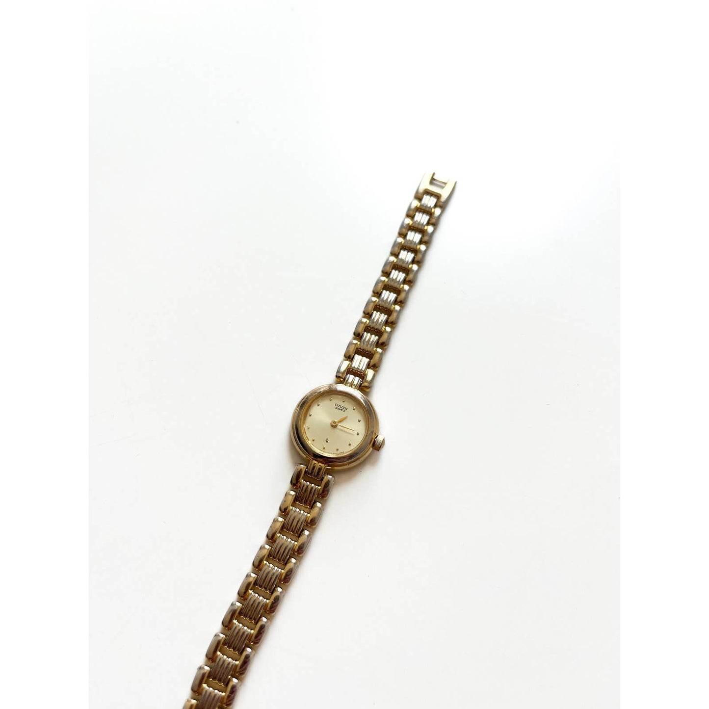 Vintage Gold Citizen Watch Chainlink