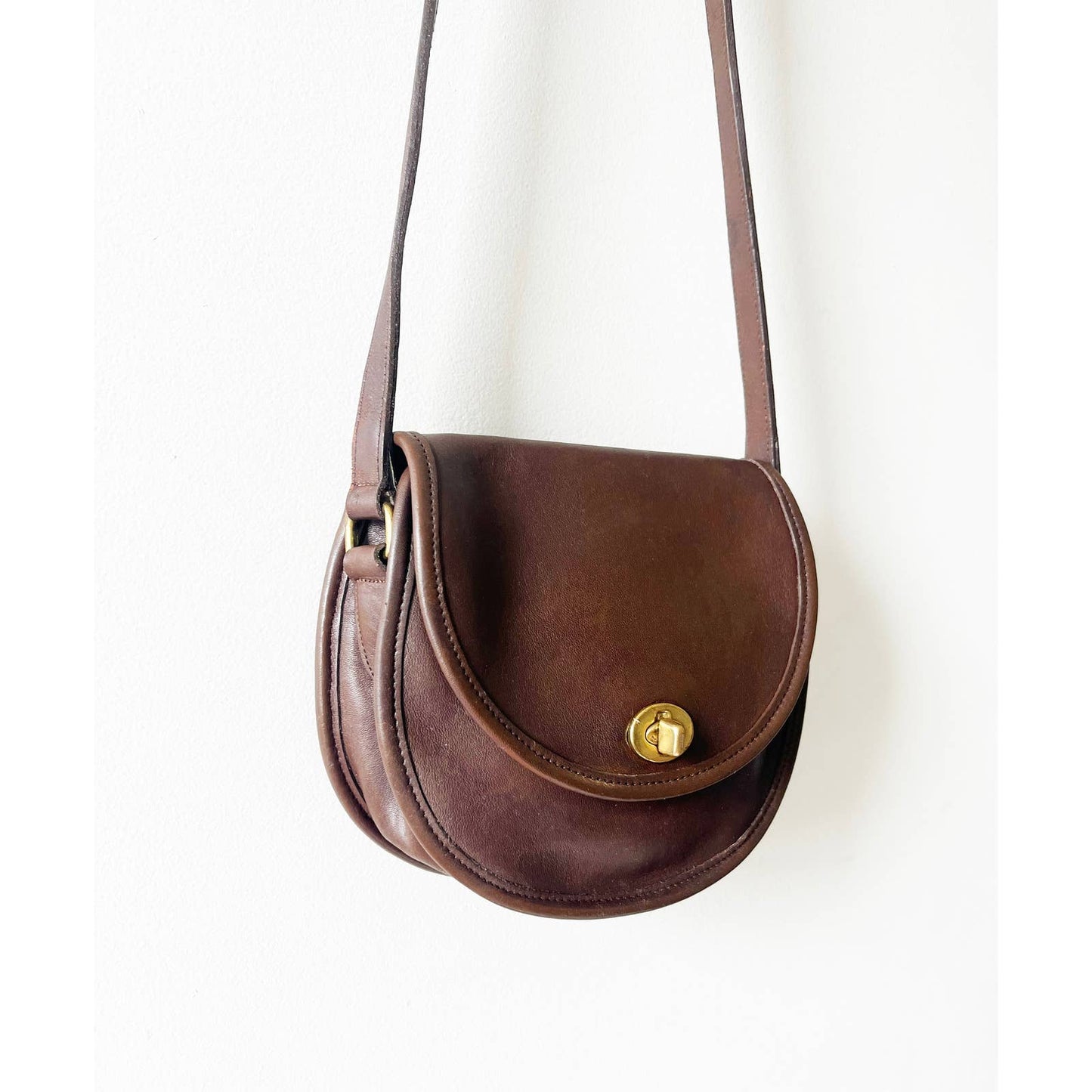 Vintage Coach Brown Legacy Watson Crossbody Bag No 9981