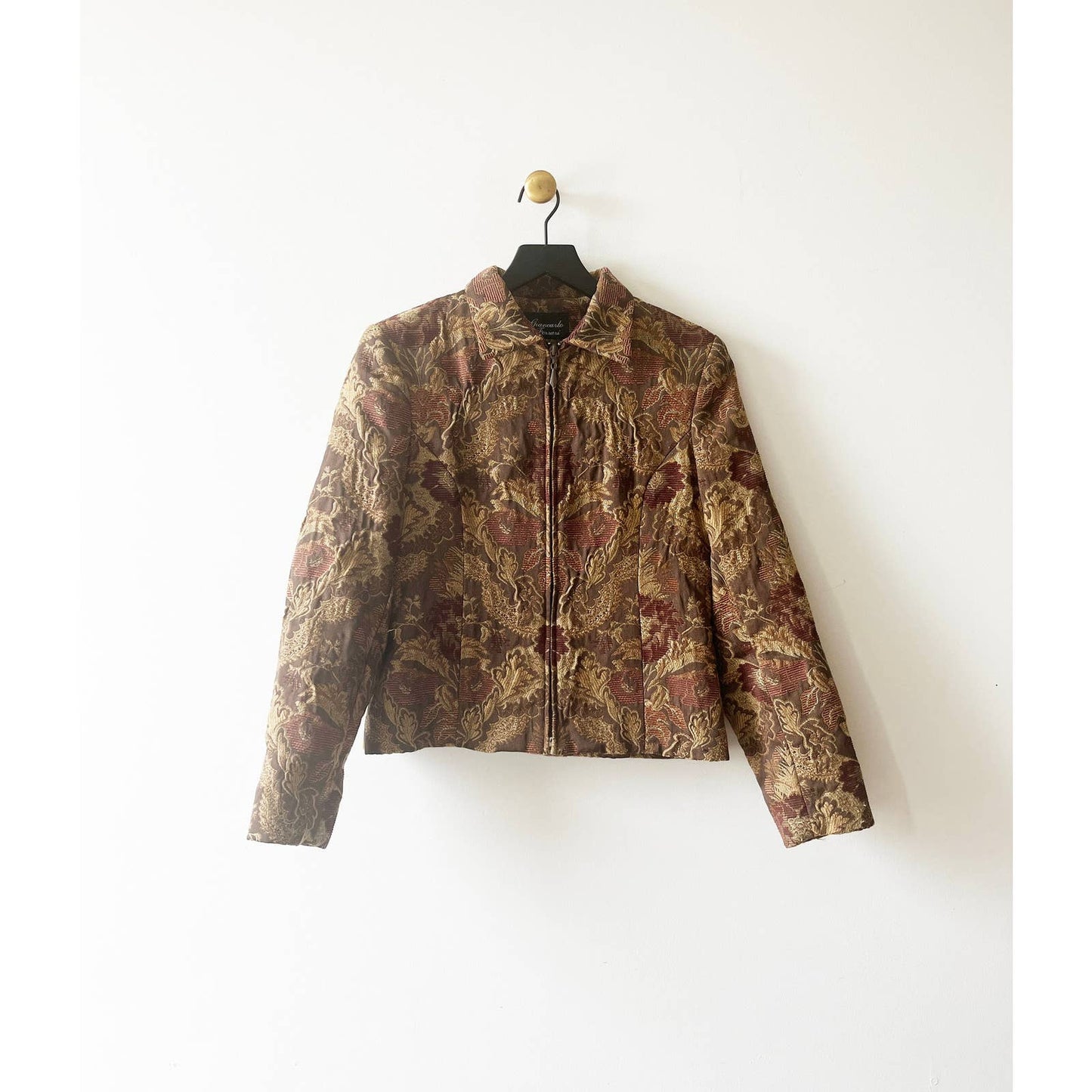 Vintage 90's Gold Tapestry Jacket Blazer