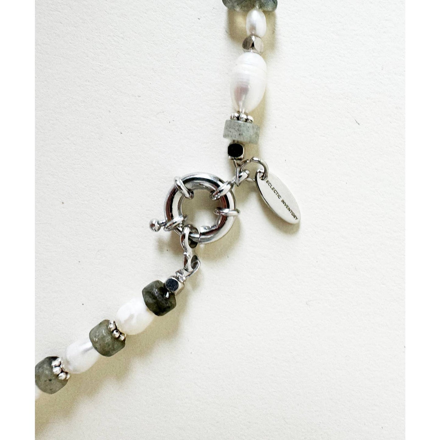 Watch Necklace | Vintage One of a Kind Watch Choker with Pearls and Laborite Details