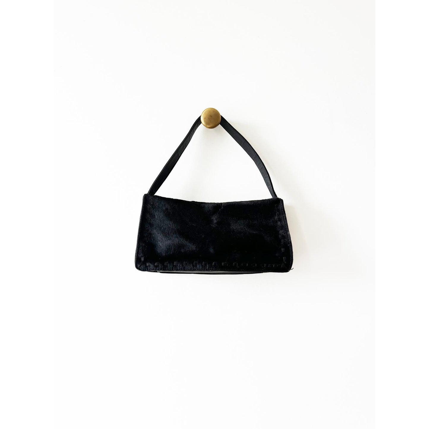 Vintage Black 90s Coach Fur Purse