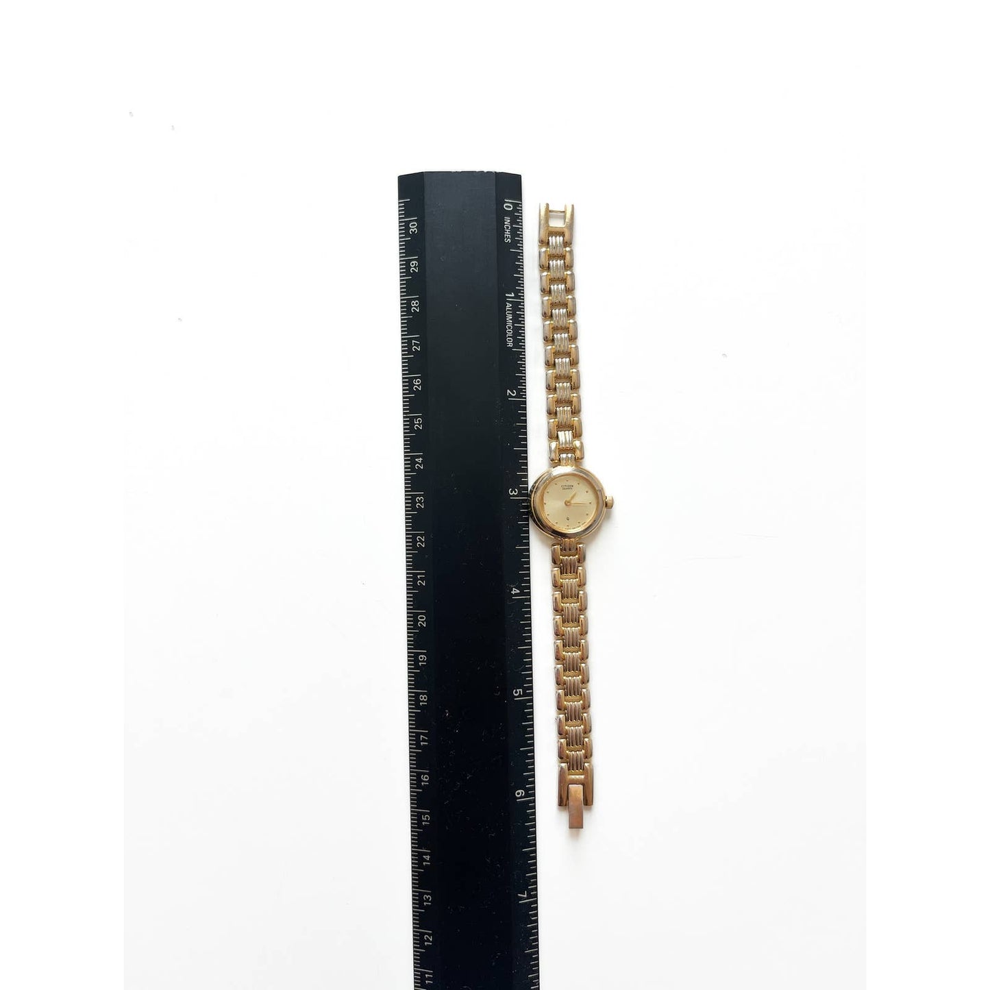 Vintage Gold Citizen Watch Chainlink