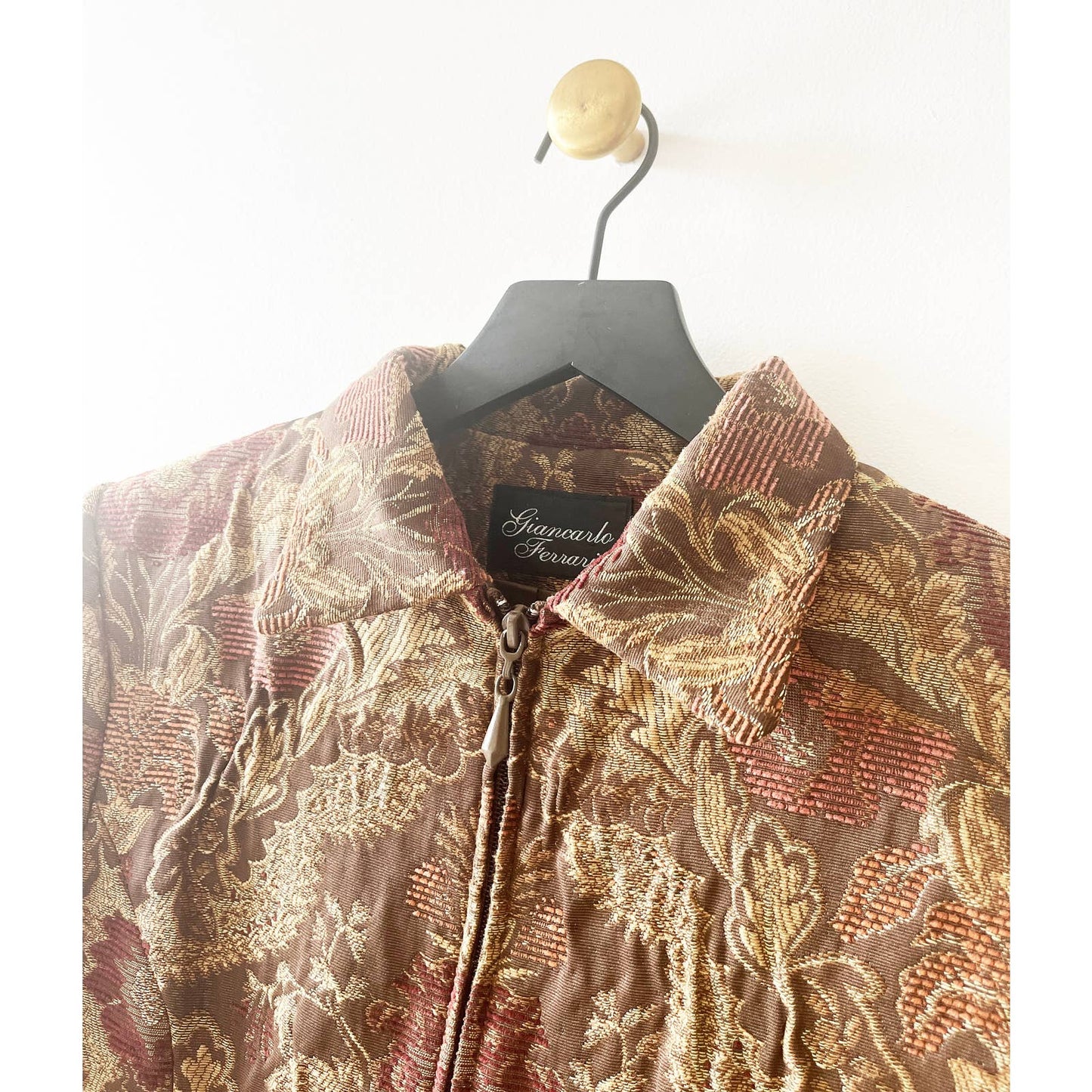 Vintage 90's Gold Tapestry Jacket Blazer