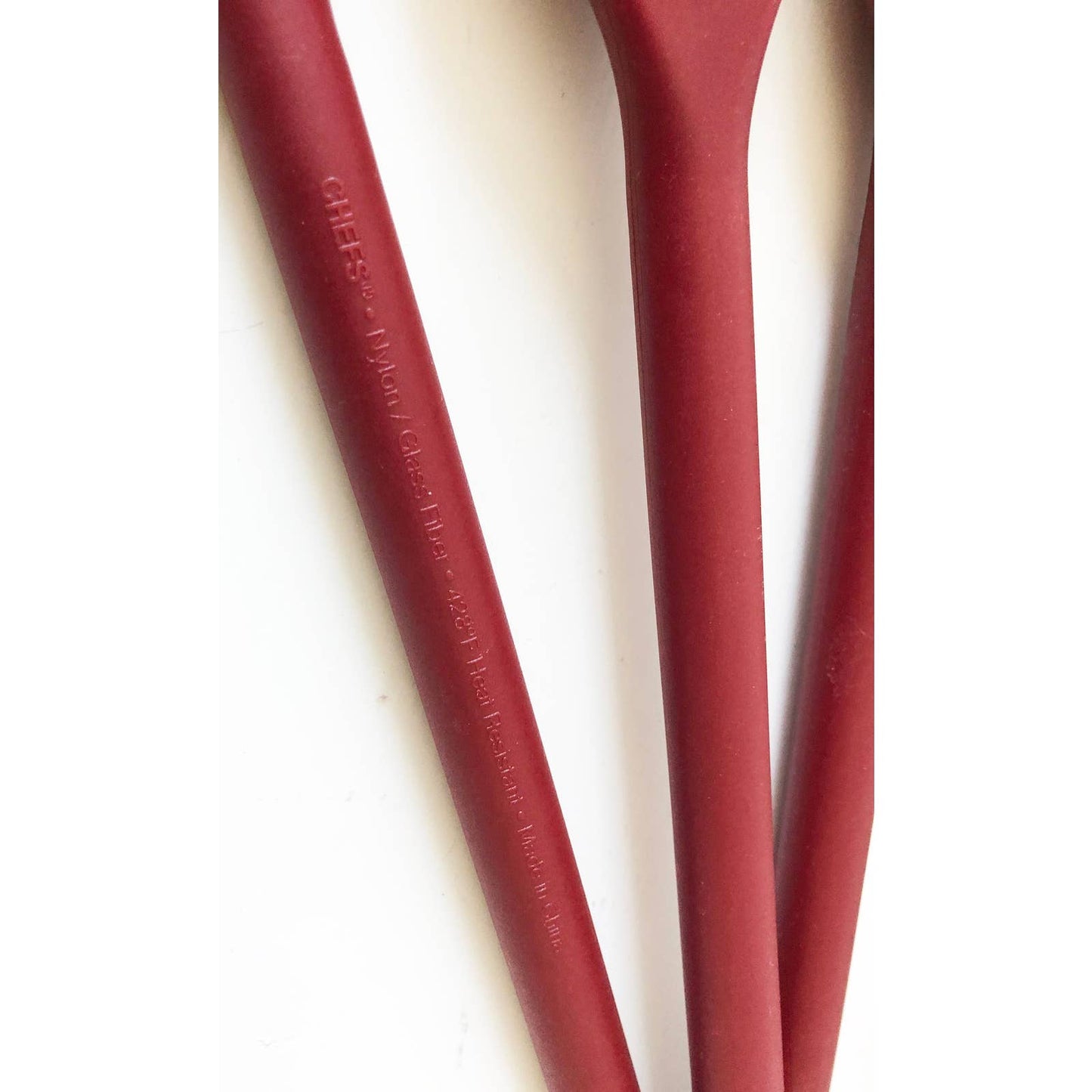Vintage Lot of 4 Maroon Kitchen Utensils