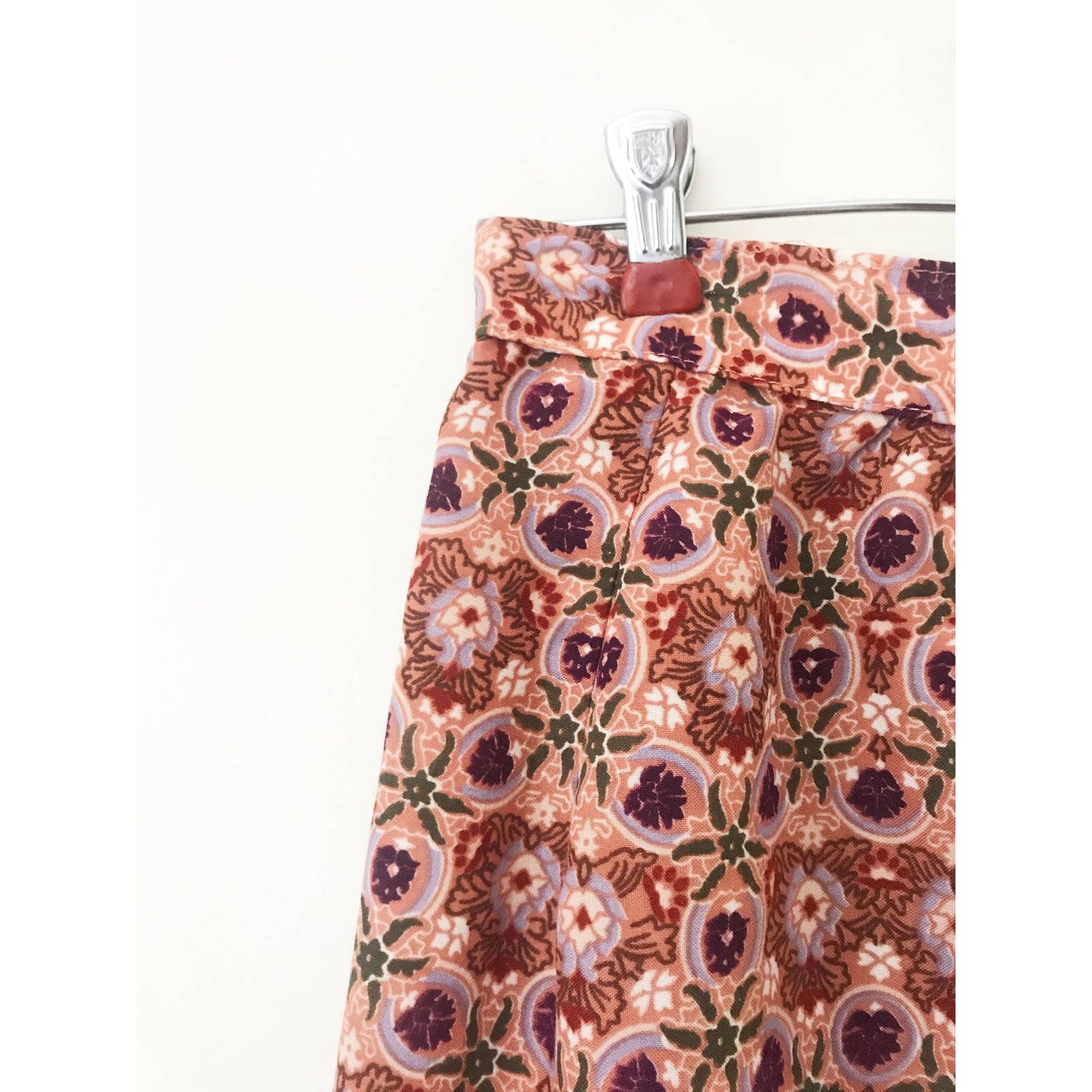 Floral Patterned Wrap Skirt Kaleidoscope Design
