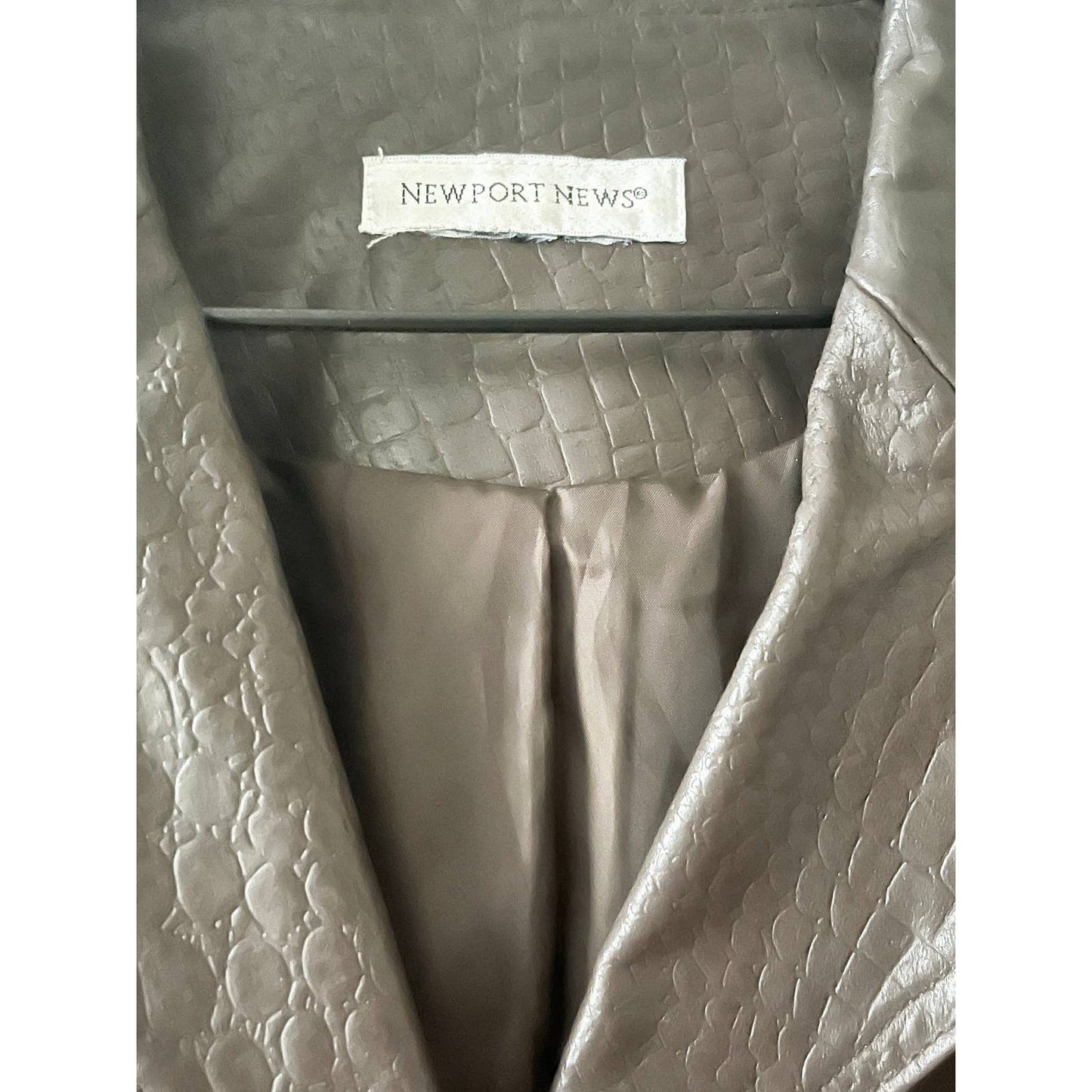 Vintage 90s Leather Snake Print Jacket