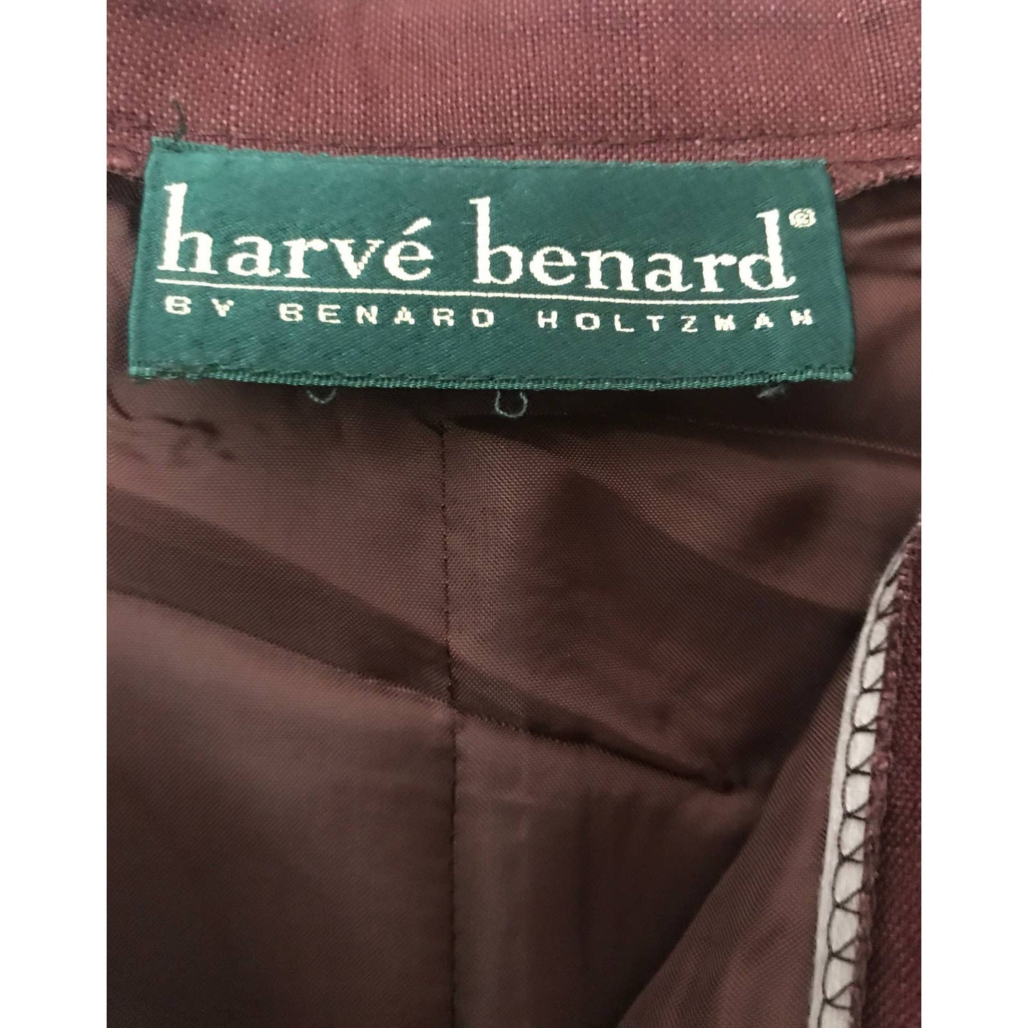 Vintage Button Wrap Plum Linen Skirt