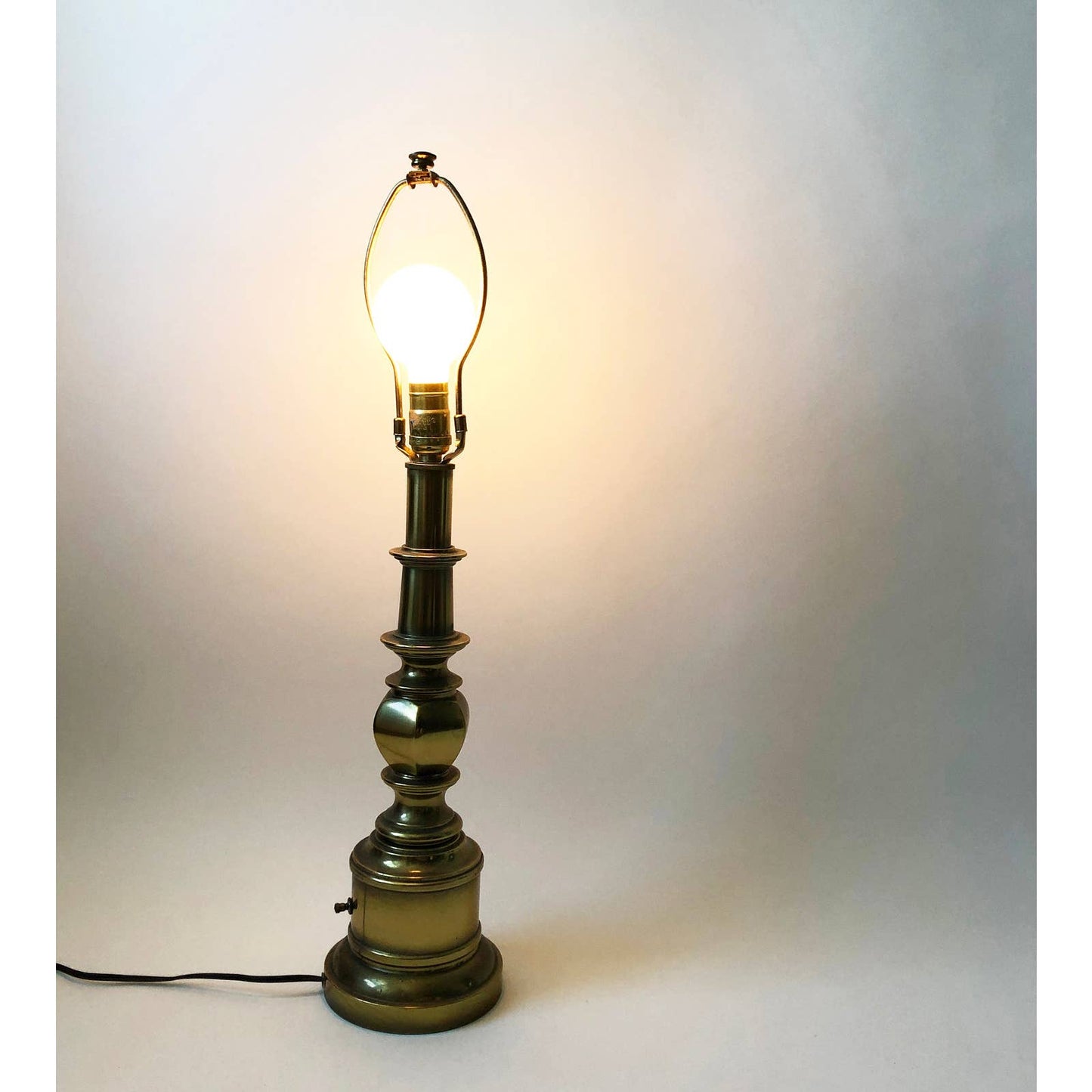 Vintage Tall Brass Table Lamp