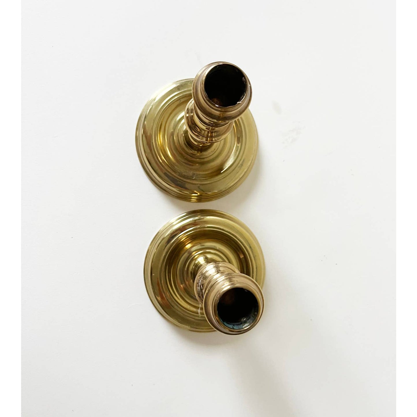 Vintage Brass Candlesticks Set Virginia Metalcrafters