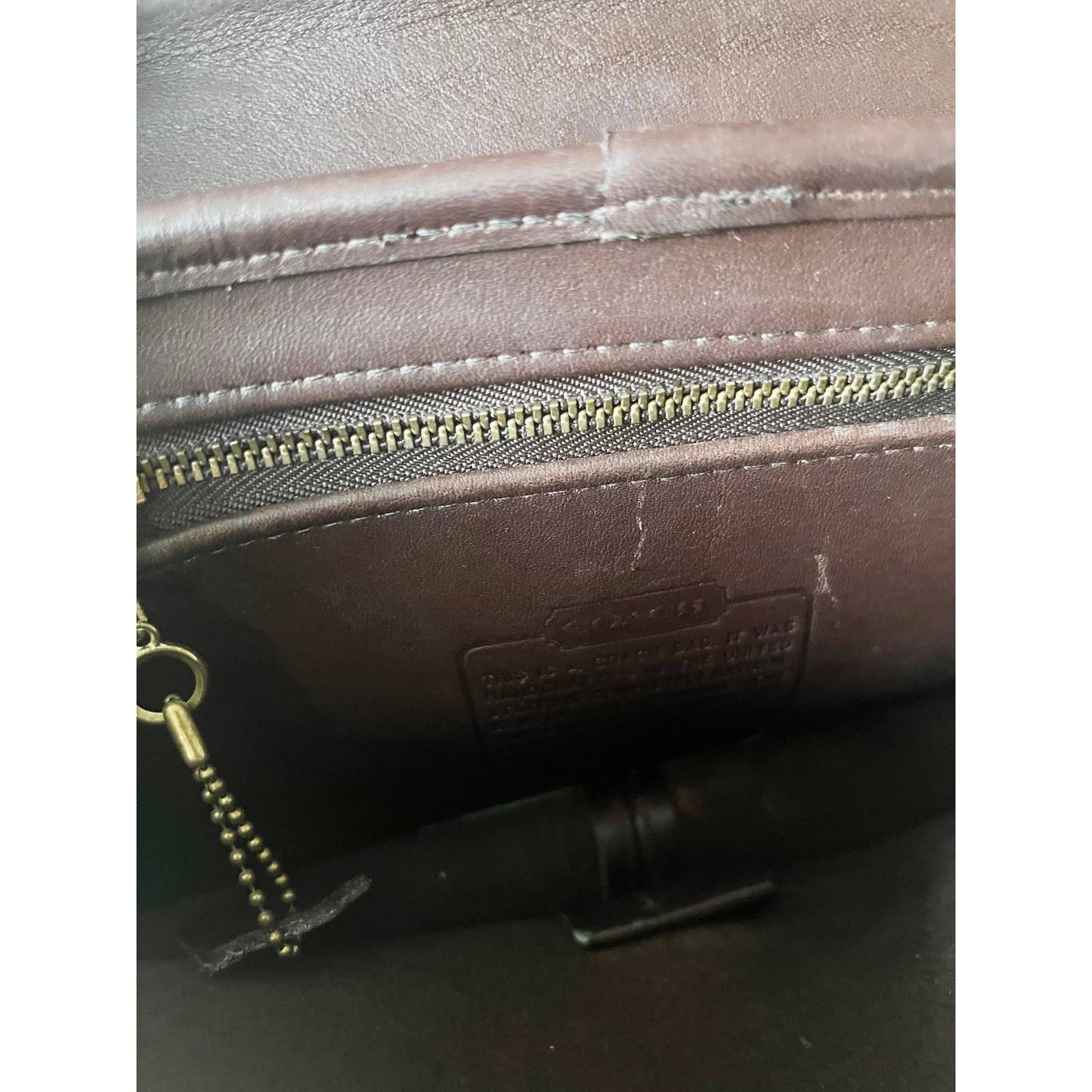 Vintage Dark Brown Coach Crossbody Purse
