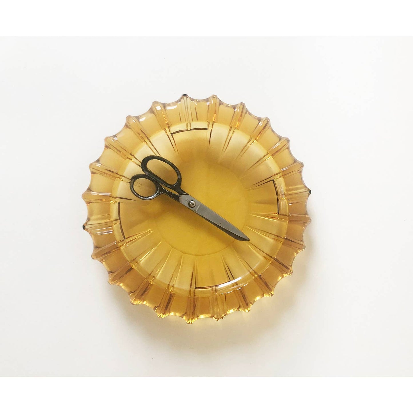 Vintage Large Yellow Ash Tray